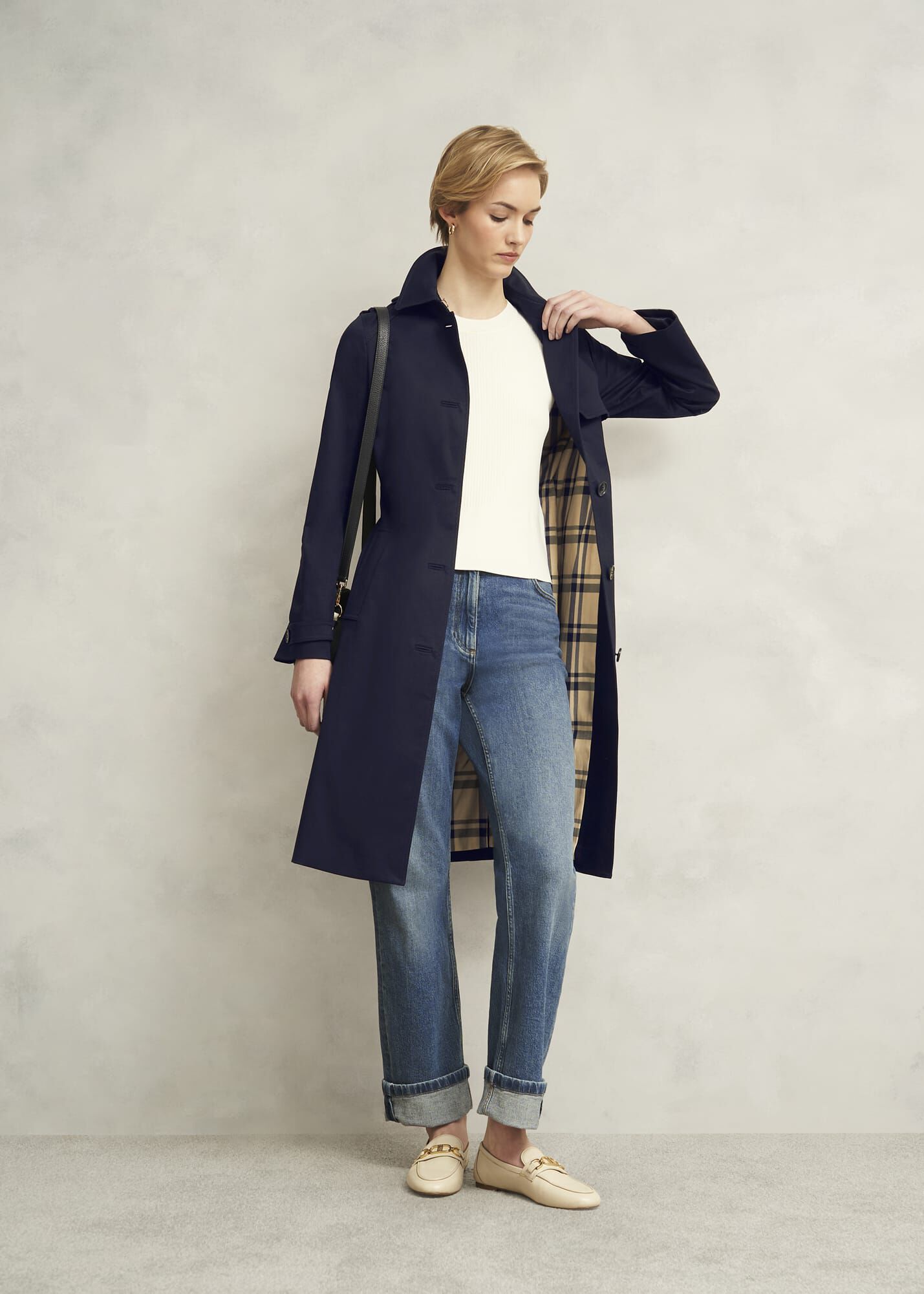 Hallie Shower Resistant Trench