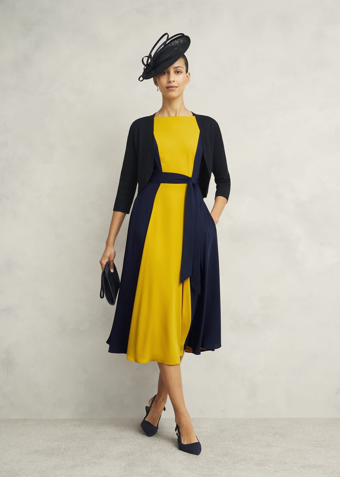 Emery Tie Belted Dress