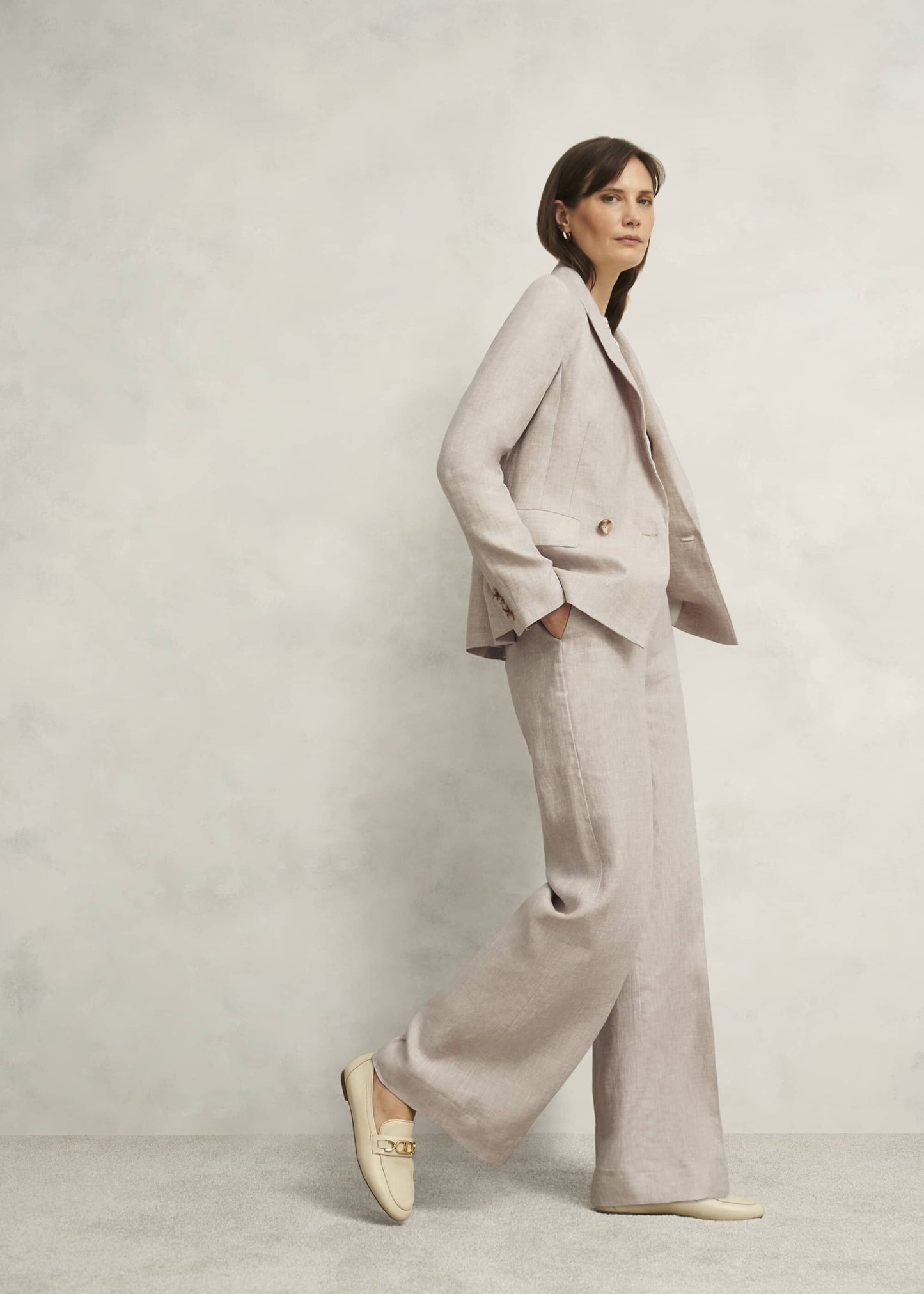 Alessia Linen Wide Trousers