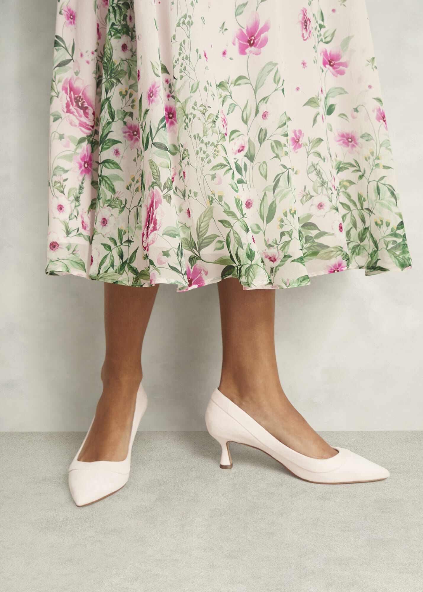 Faye Suede Court Shoes
