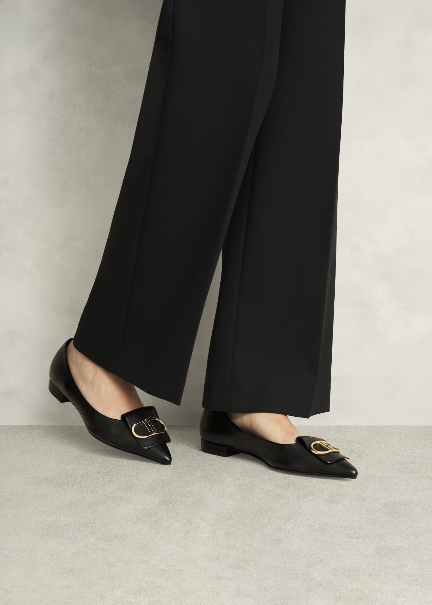 Leah Leather Pointed Flats