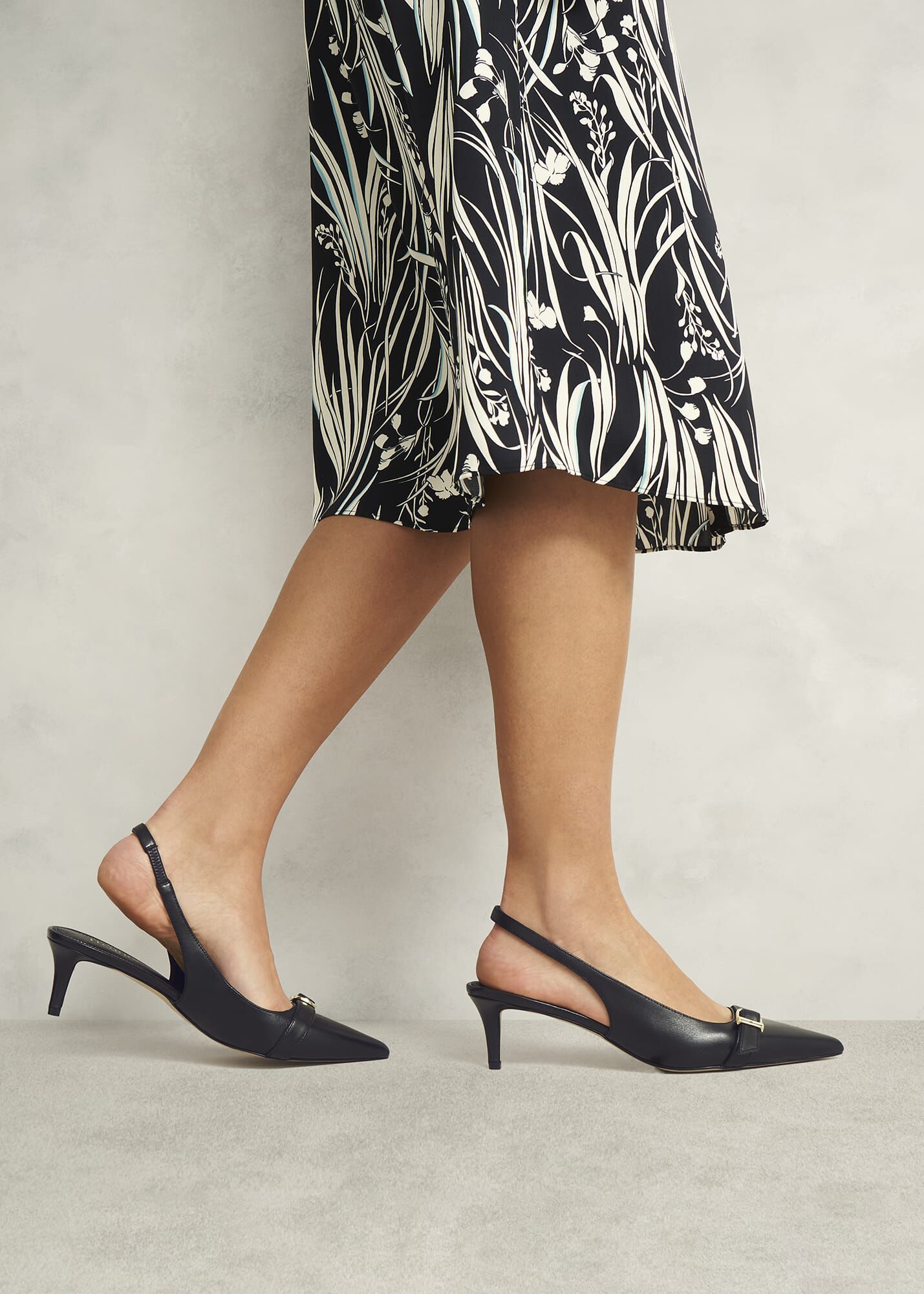 Jude Leather Slingbacks