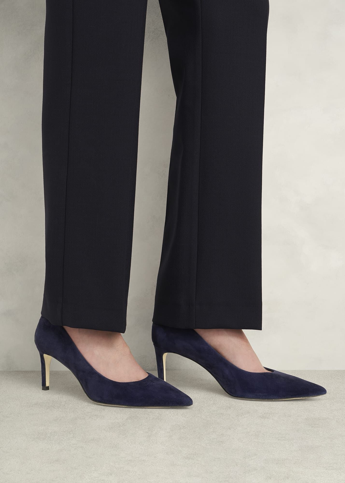 Leila Suede Court Shoes