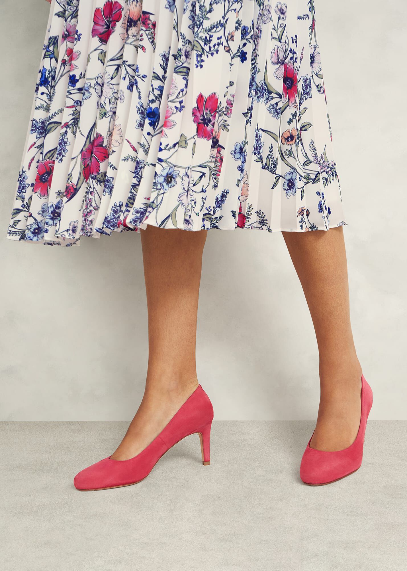Lizzie Suede Court Shoes