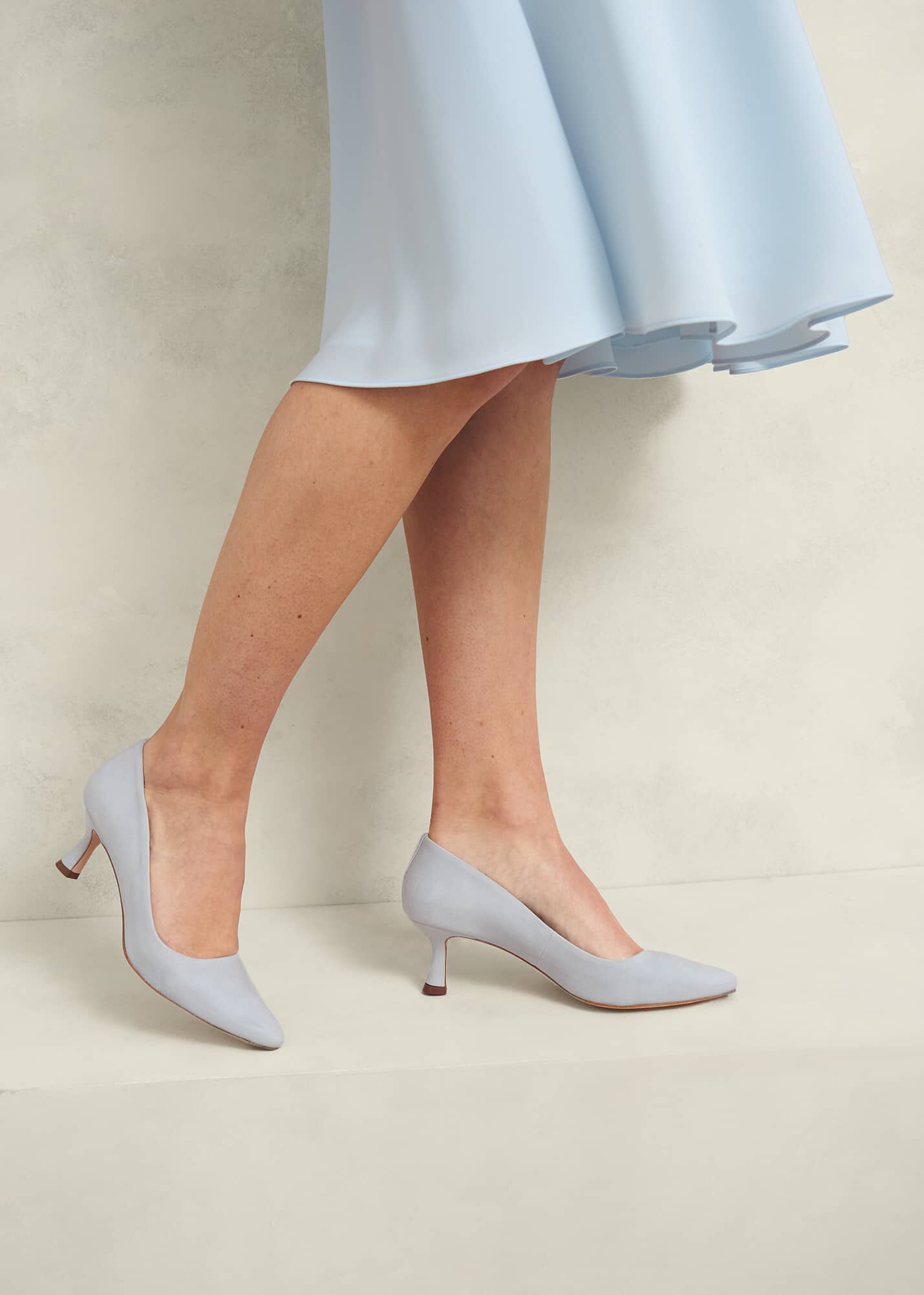 Esther Suede Court Shoes