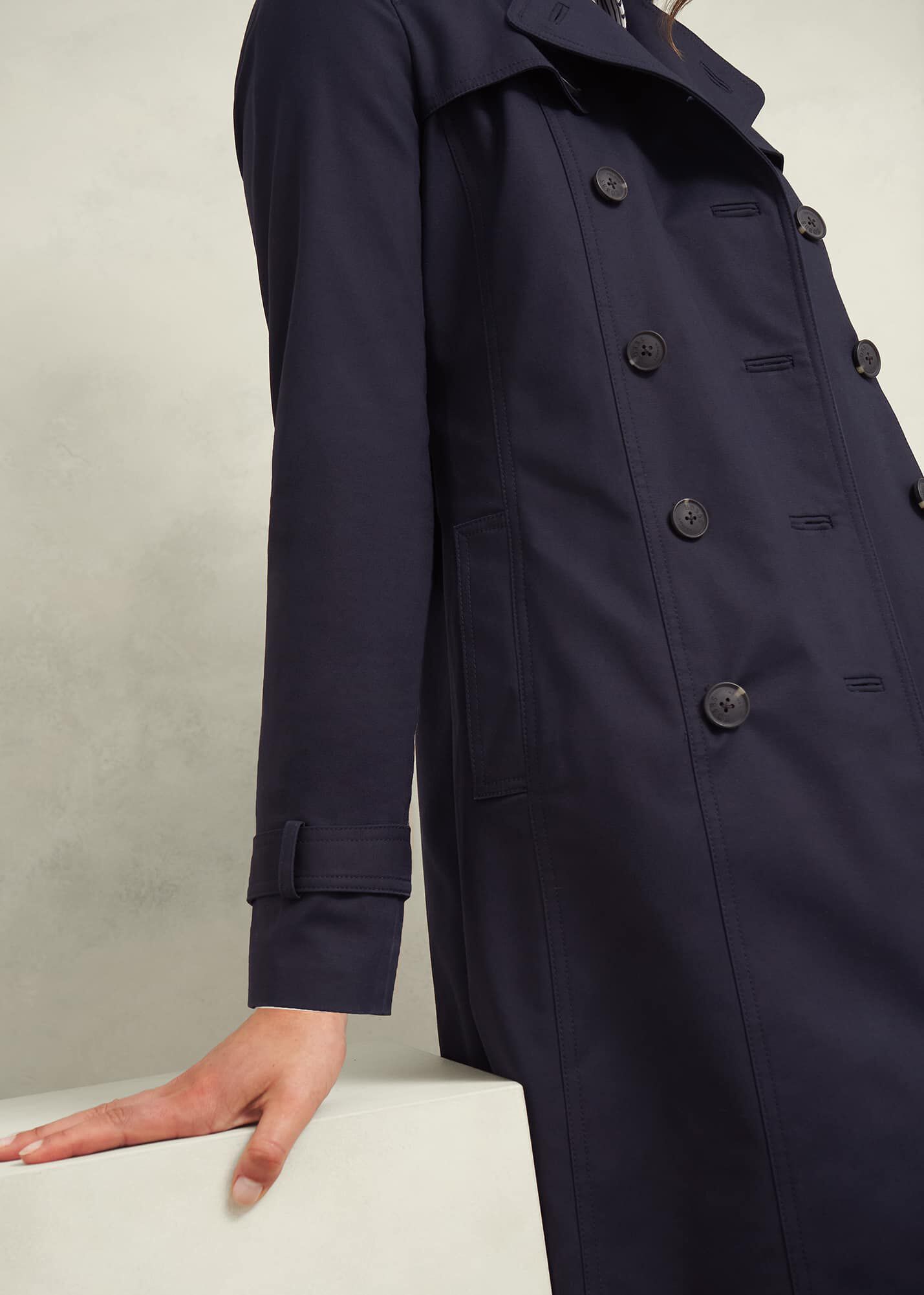 Saskia Shower Resistant Trench Coat