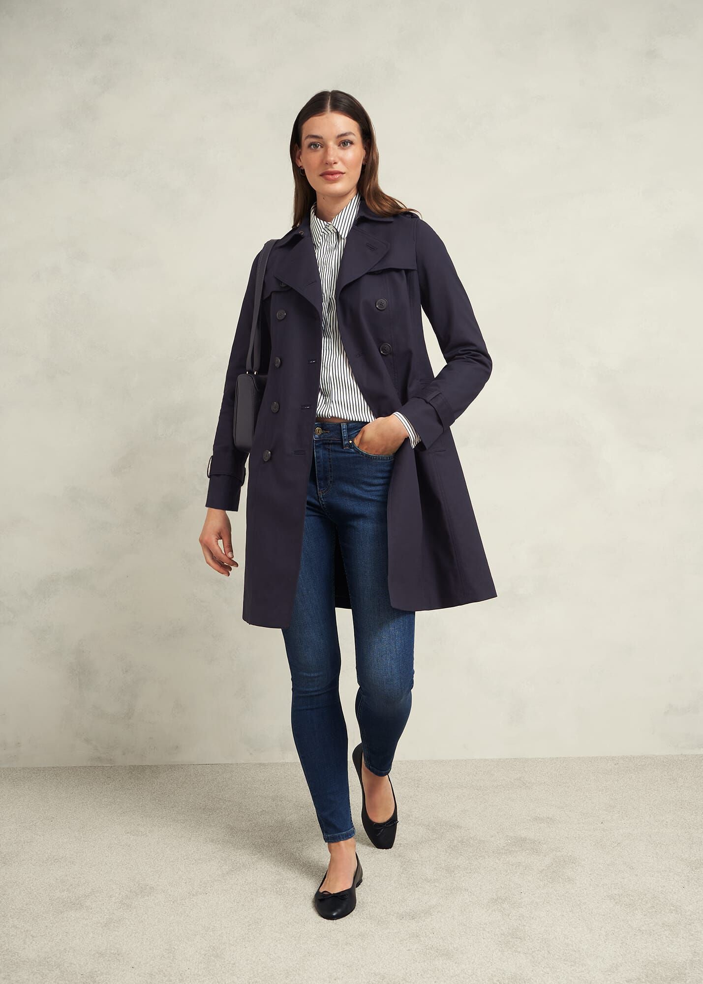 Saskia Shower Resistant Trench Coat