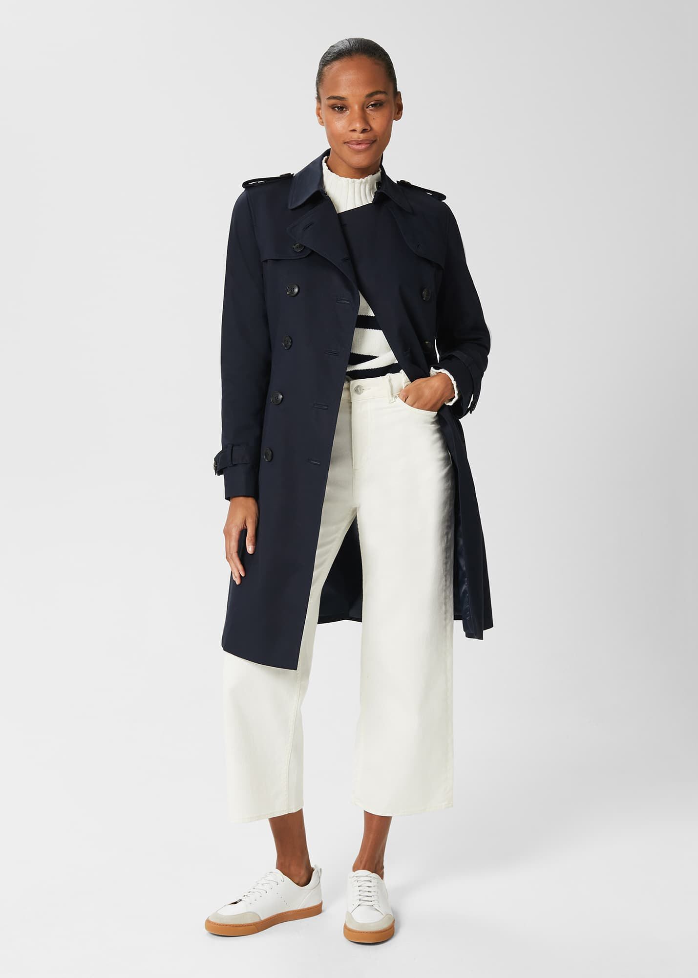 Saskia Shower Resistant Trench Coat
