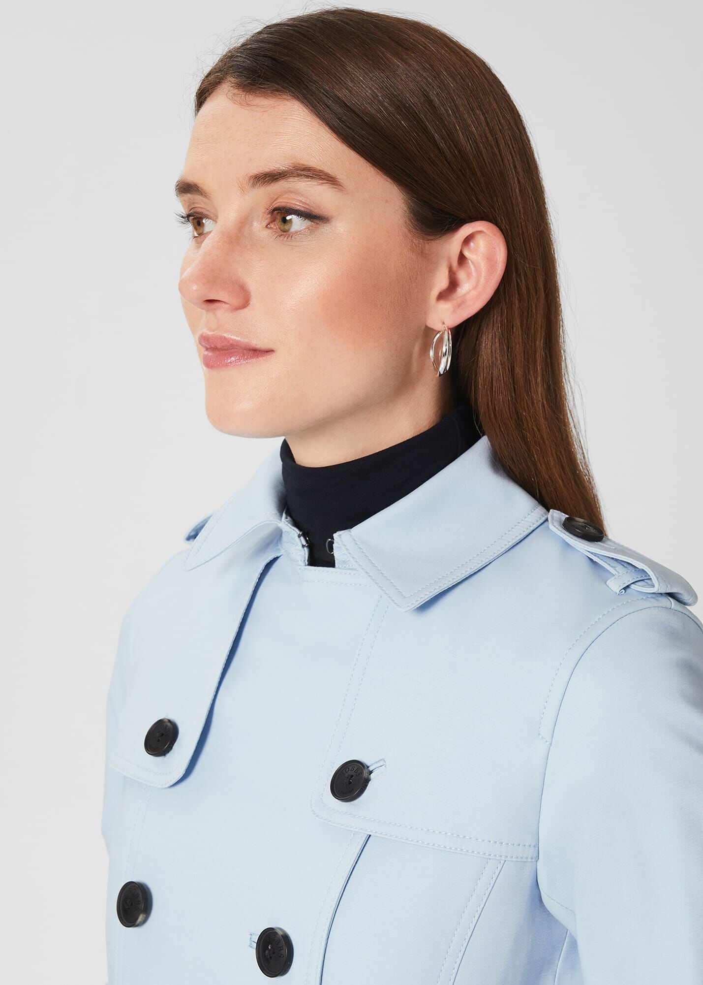 Saskia Shower Resistant Trench Coat