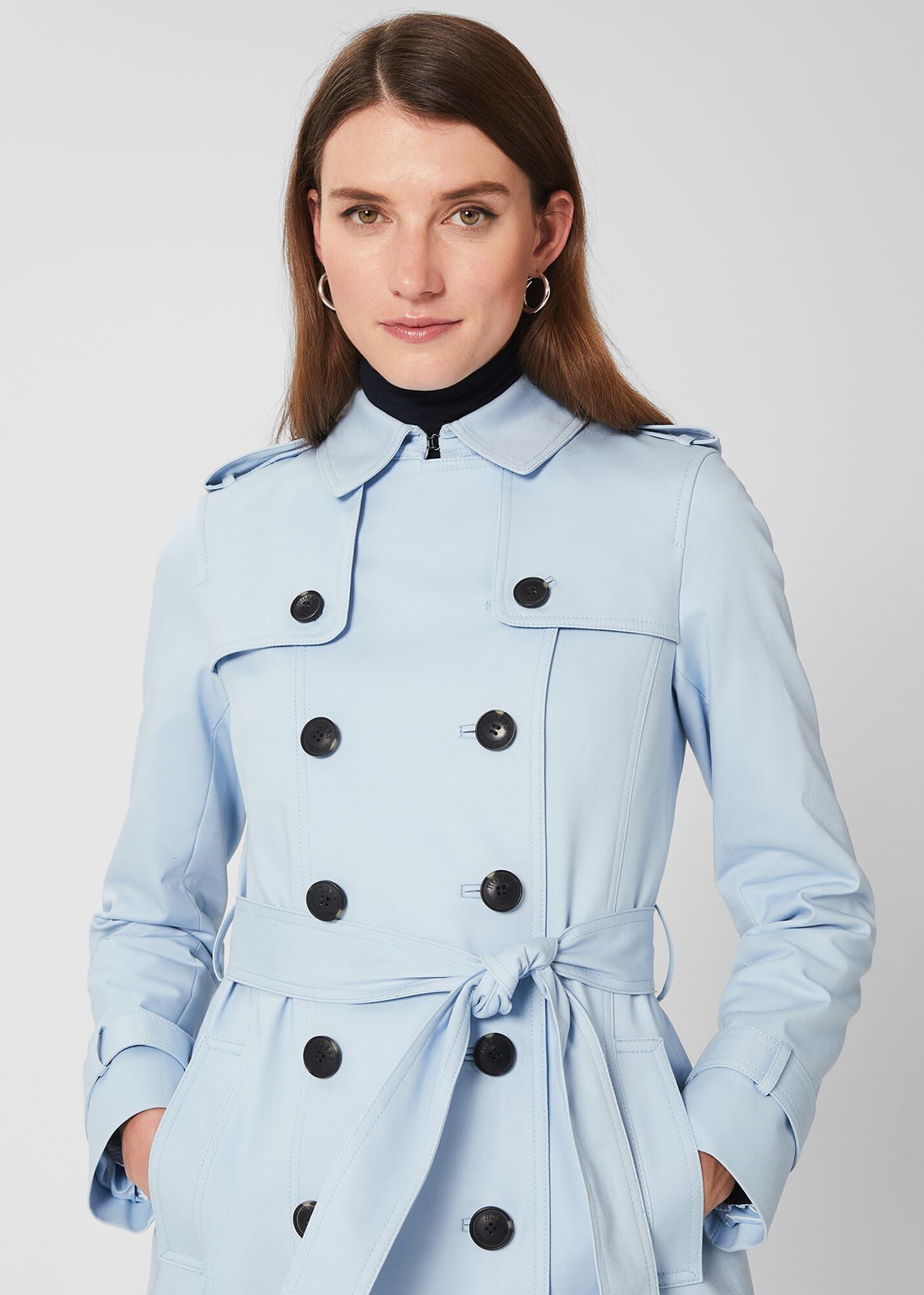 Saskia Shower Resistant Trench Coat