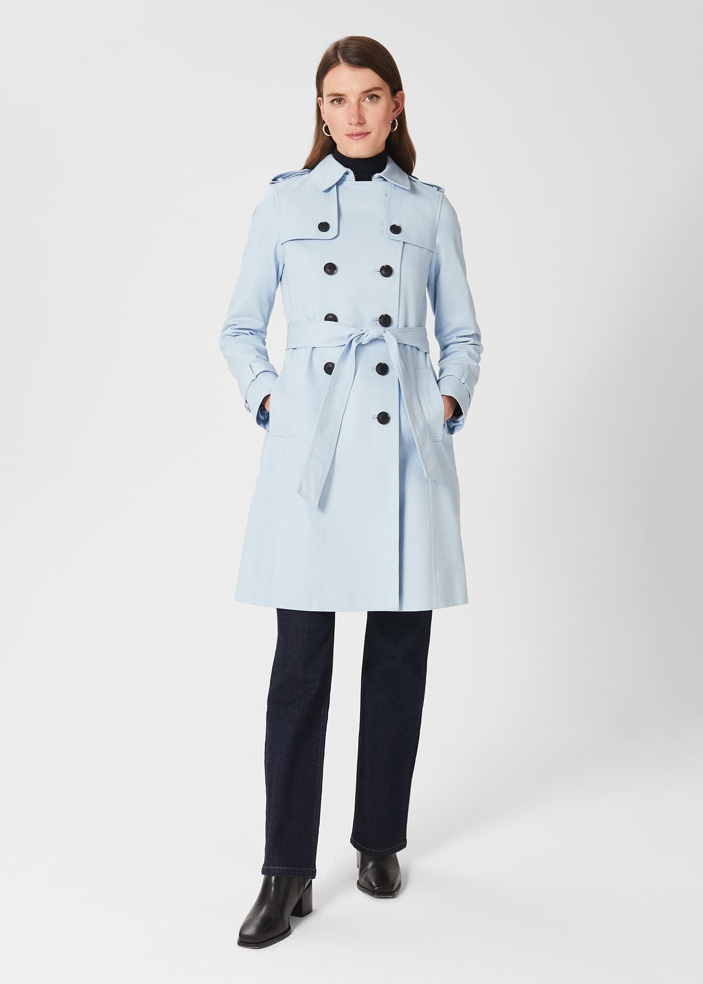 Saskia Shower Resistant Trench Coat