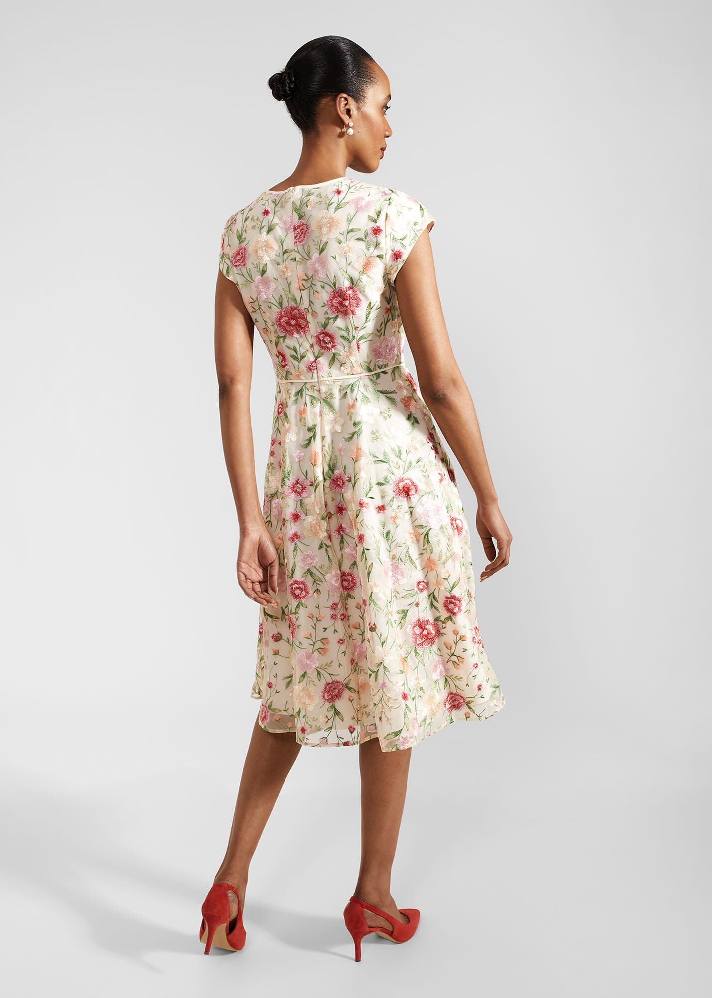 Petite Tia Embroidered Dress