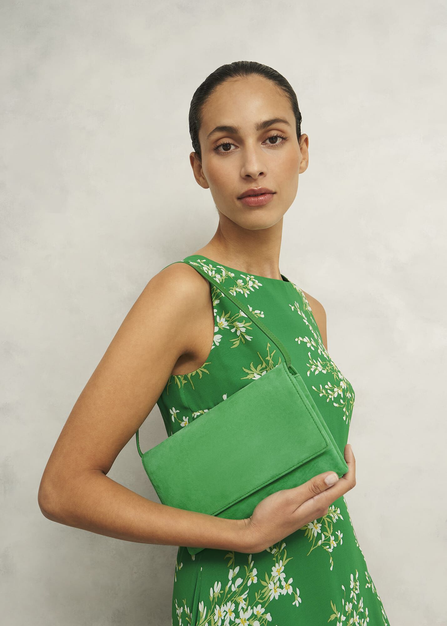 Renata Suede Clutch