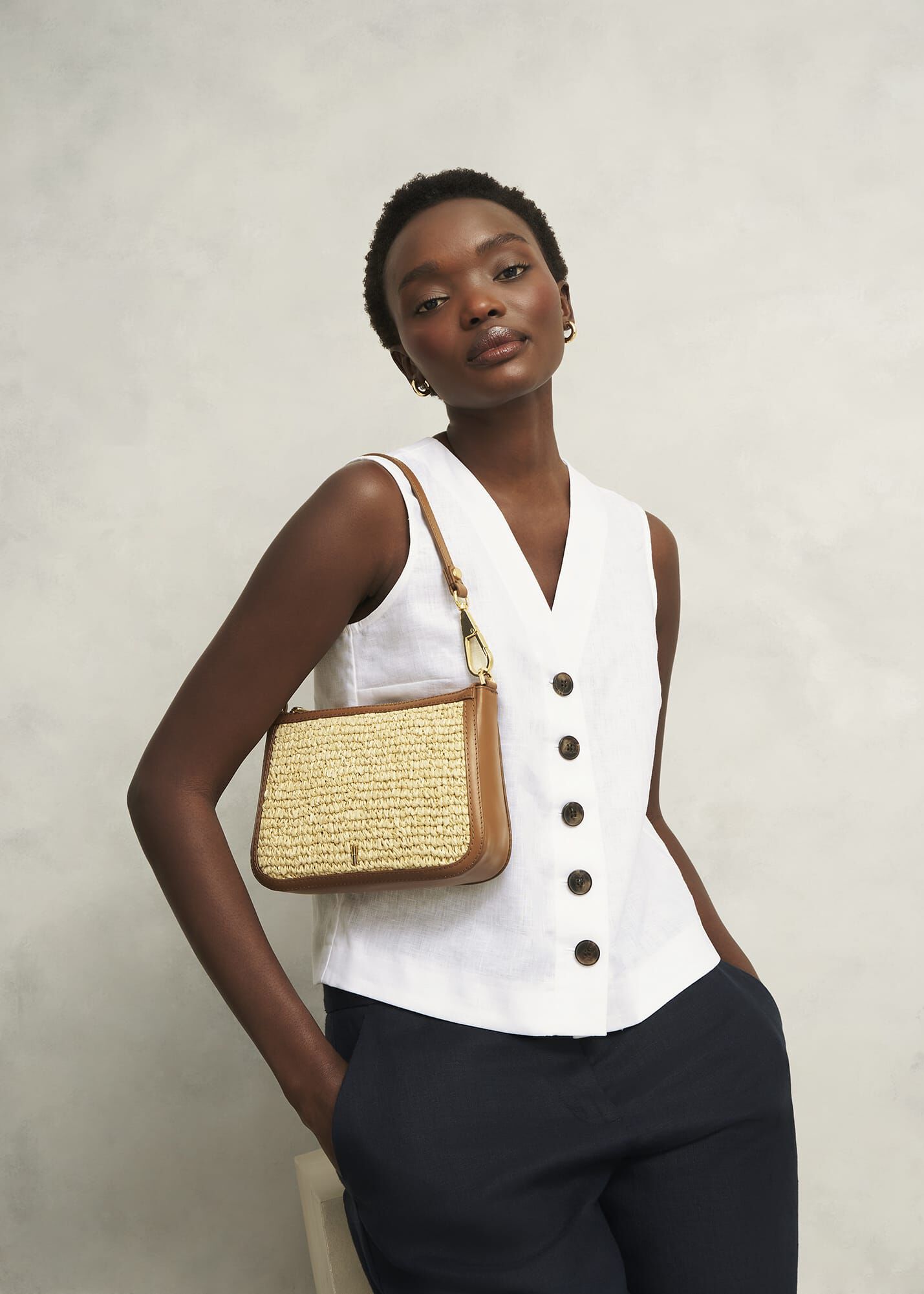 Briella Raffia Bag