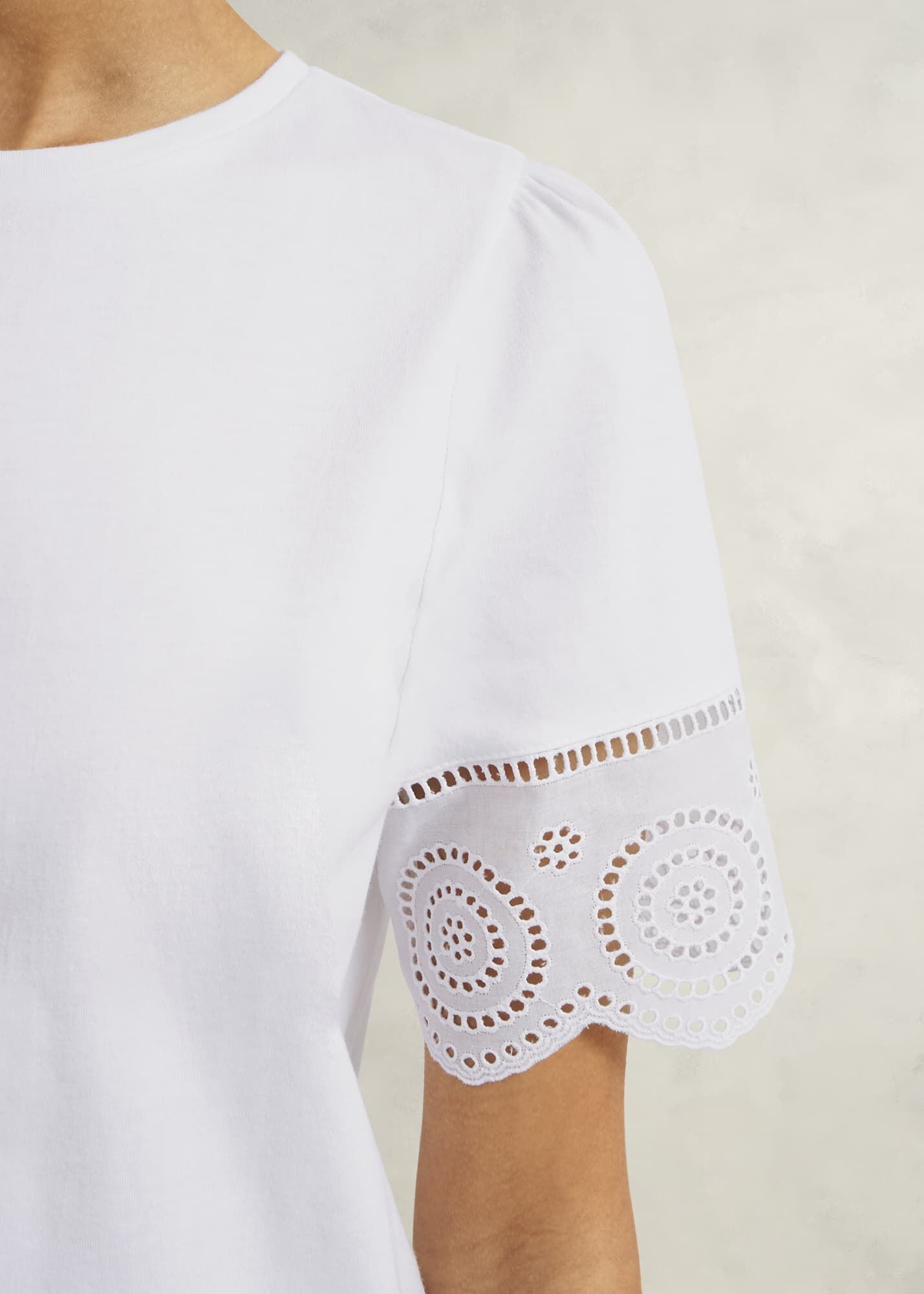 Sandra Cotton Broderie Top