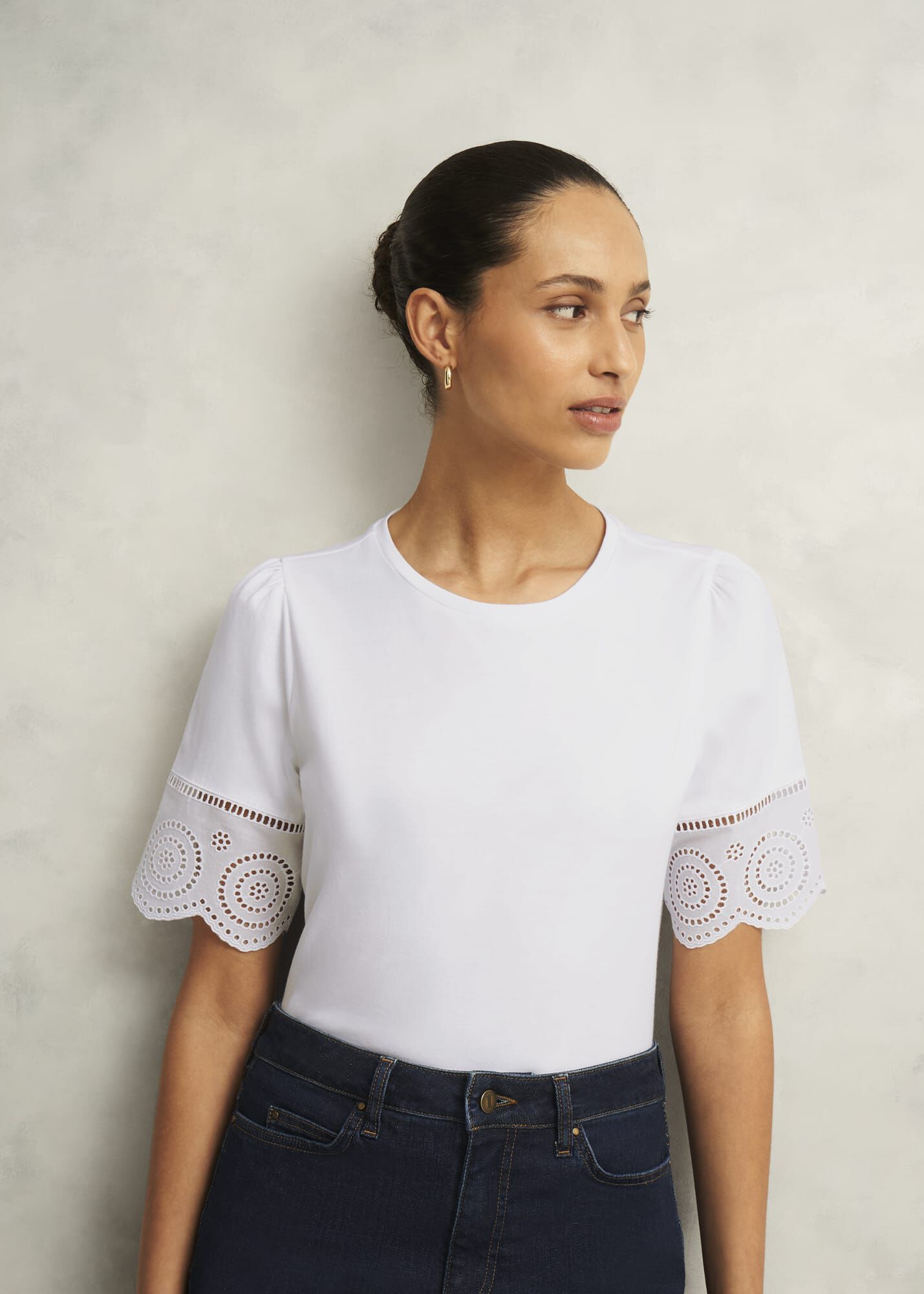 Sandra Cotton Broderie Top