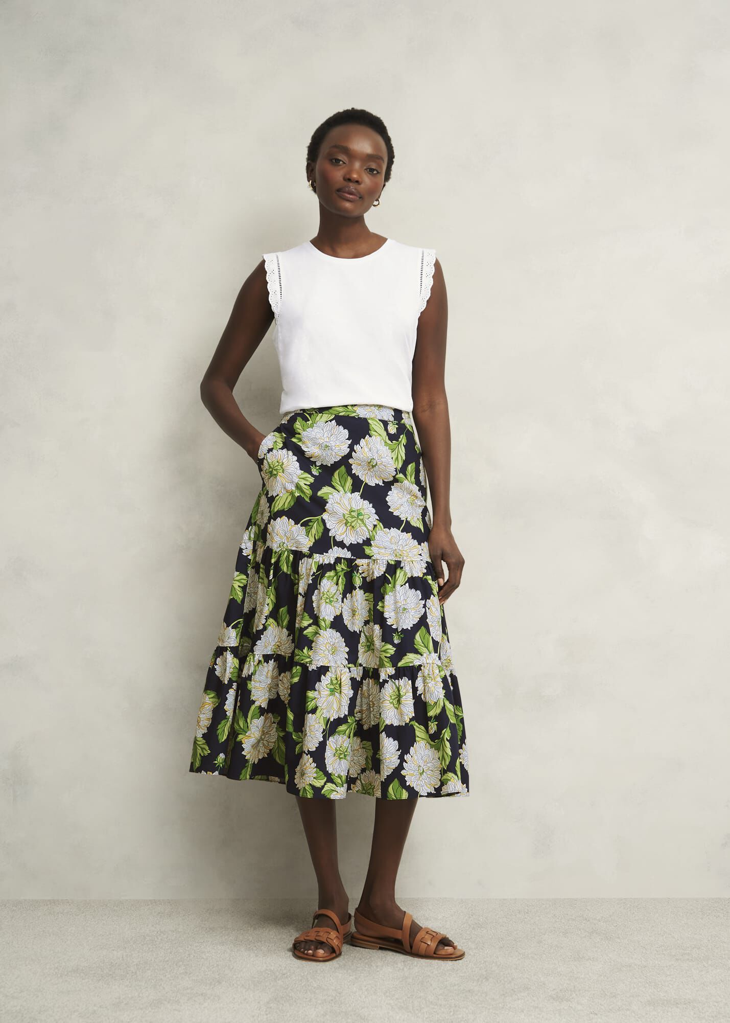 Leia Cotton Broderie Top