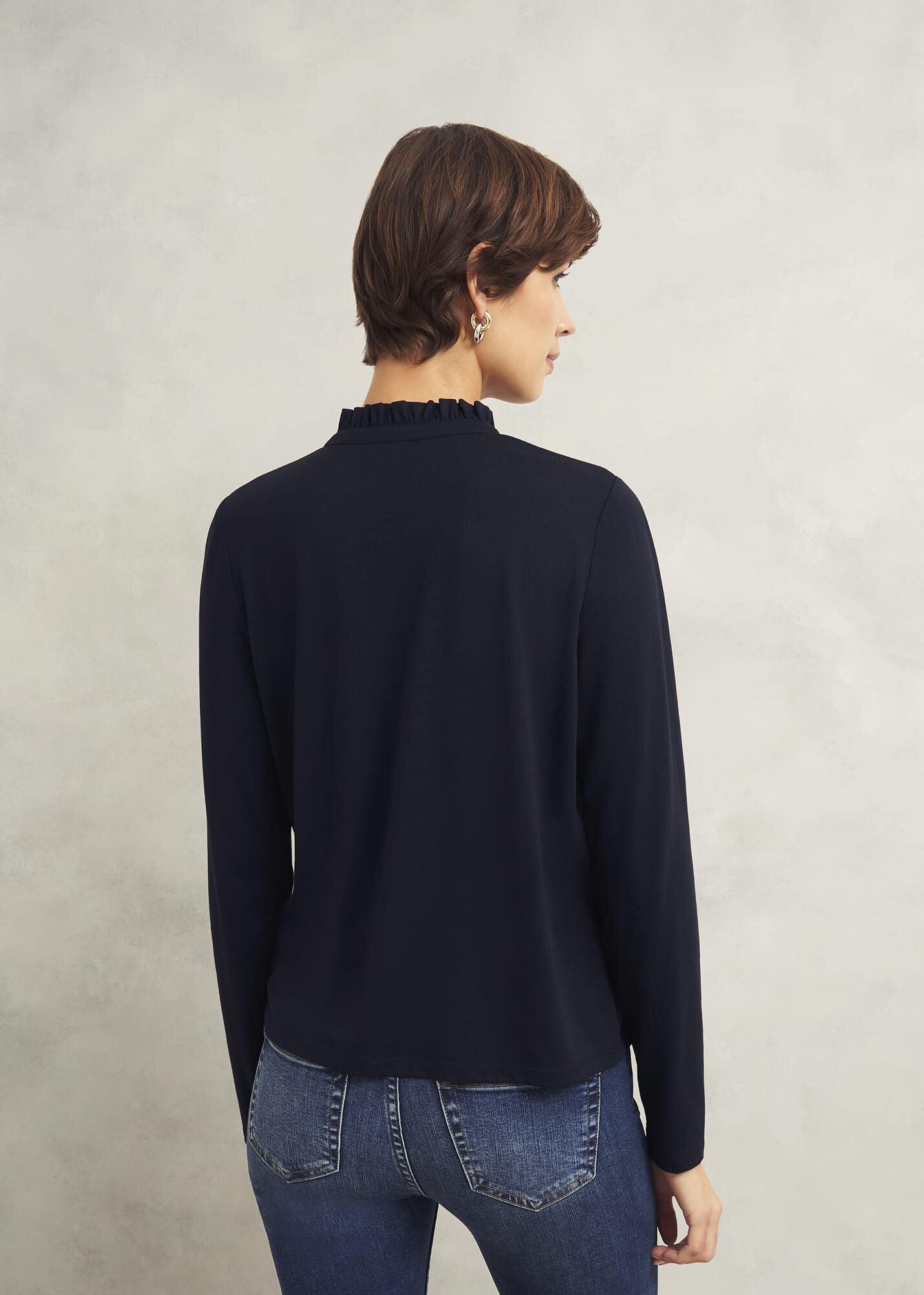 Ramona Cotton Blend Collared Top