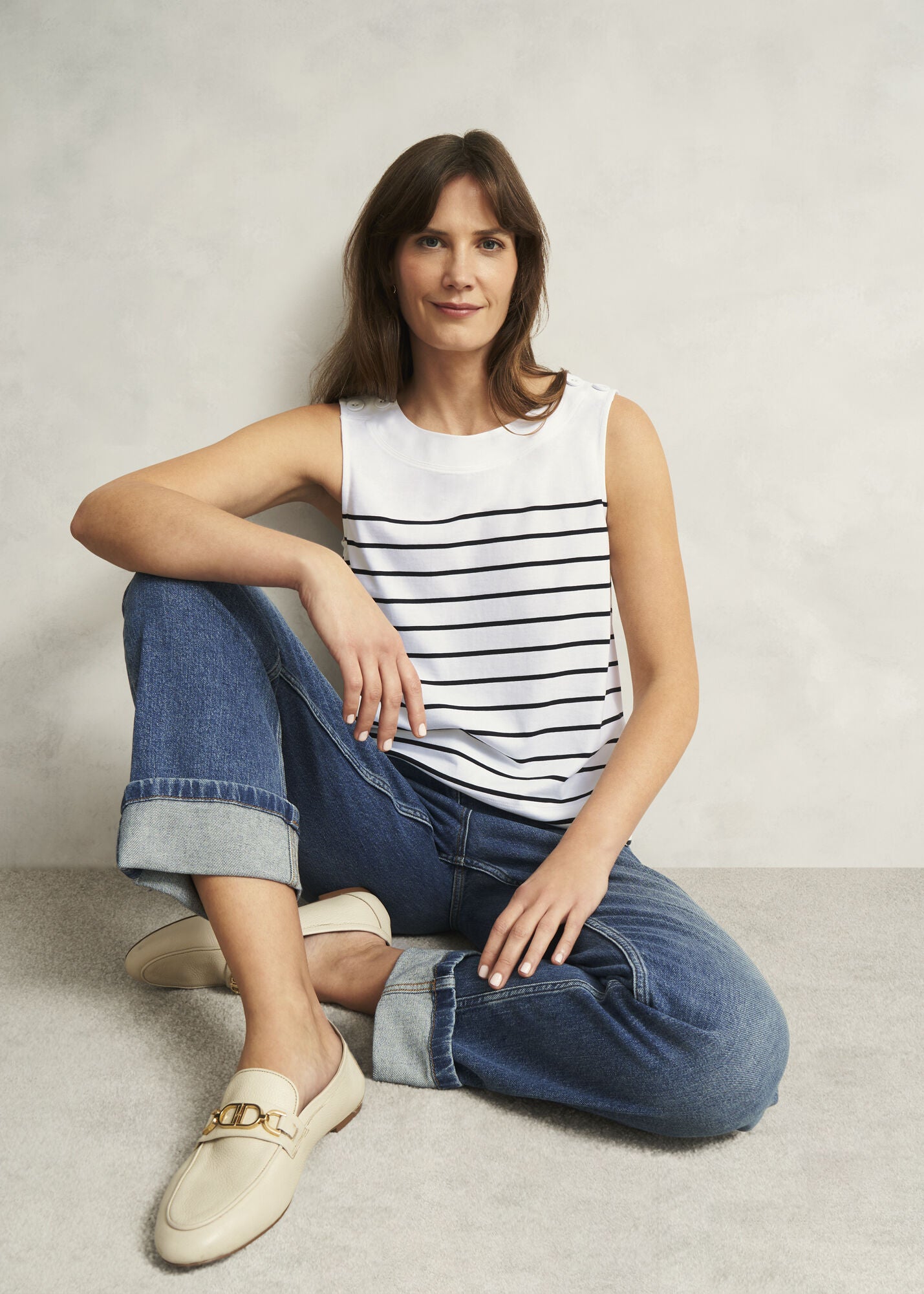 Maddy Cotton Striped Top