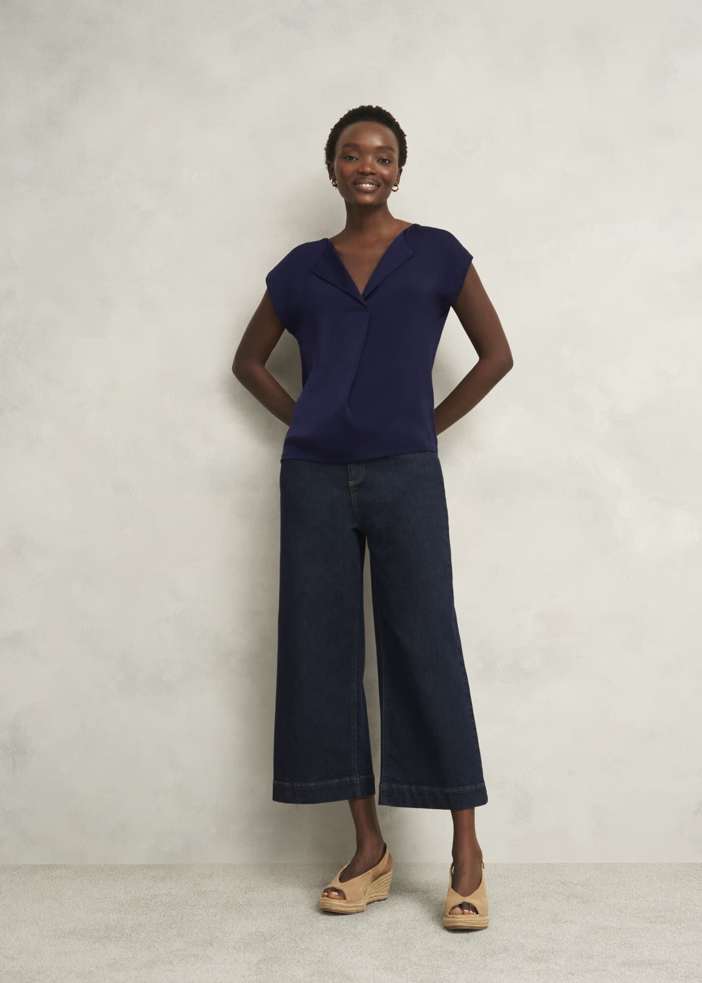 Sylvie Satin Front Top