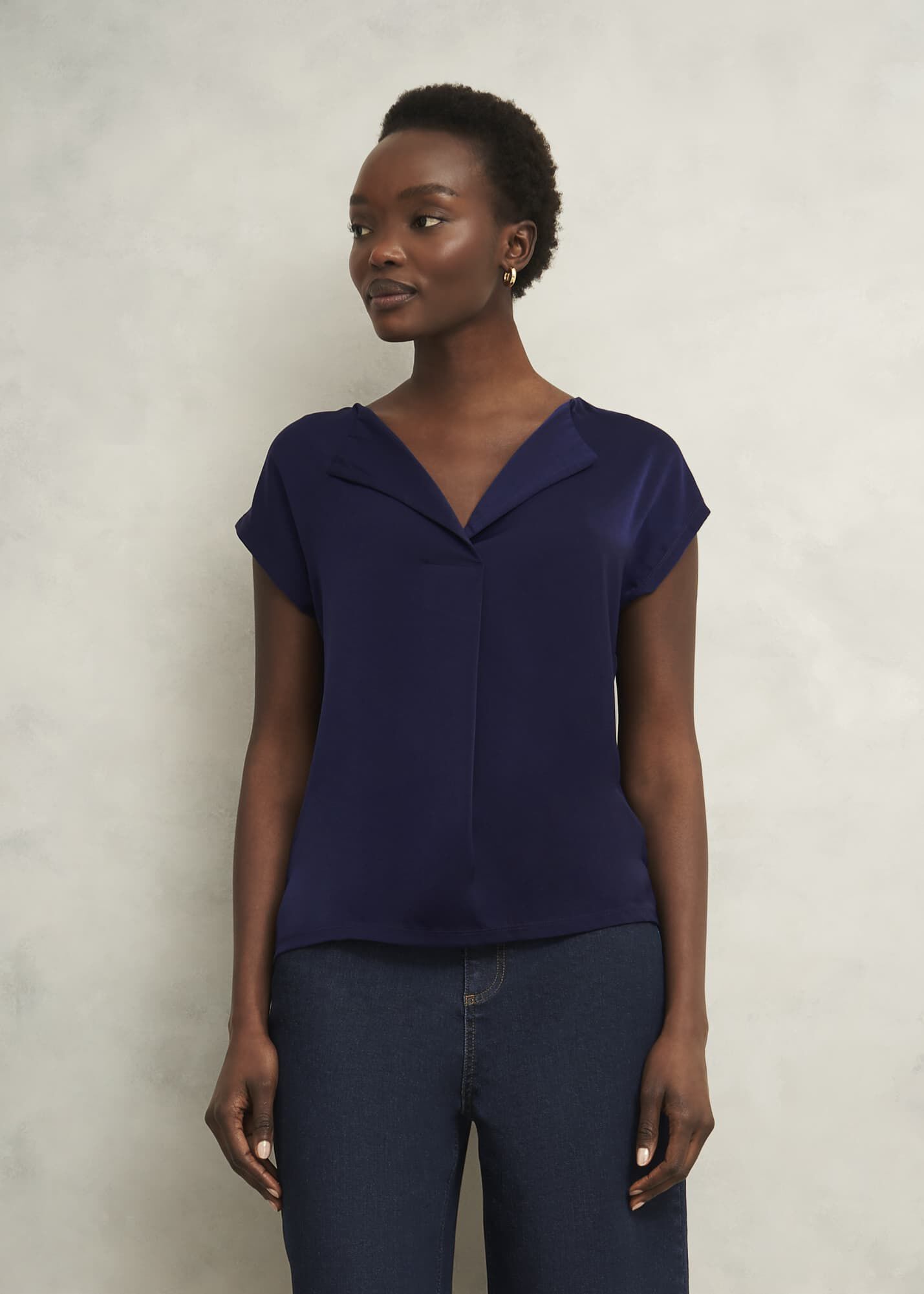 Sylvie Satin Front Top