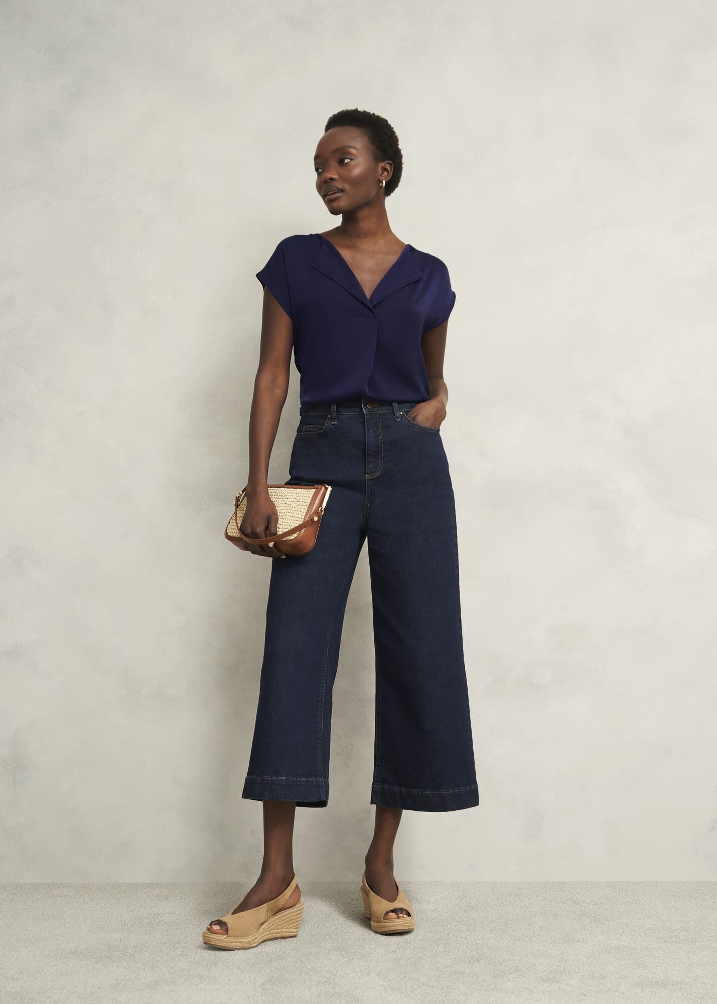 Sylvie Satin Front Top
