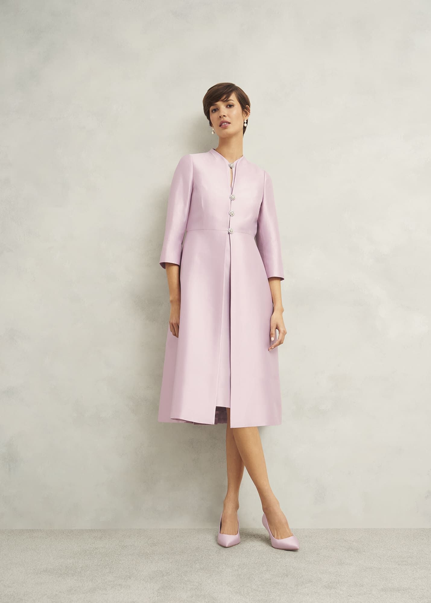 Rhea Wool Silk Coat
