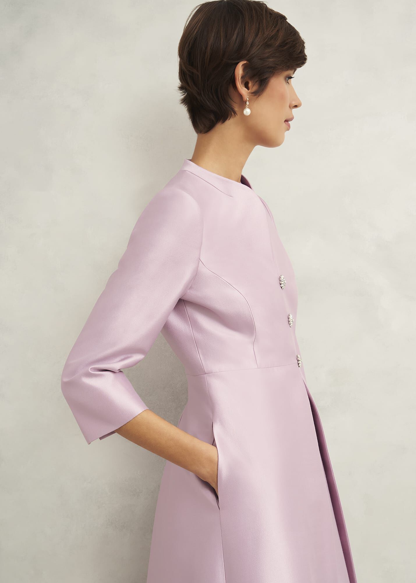 Rhea Wool Silk Coat