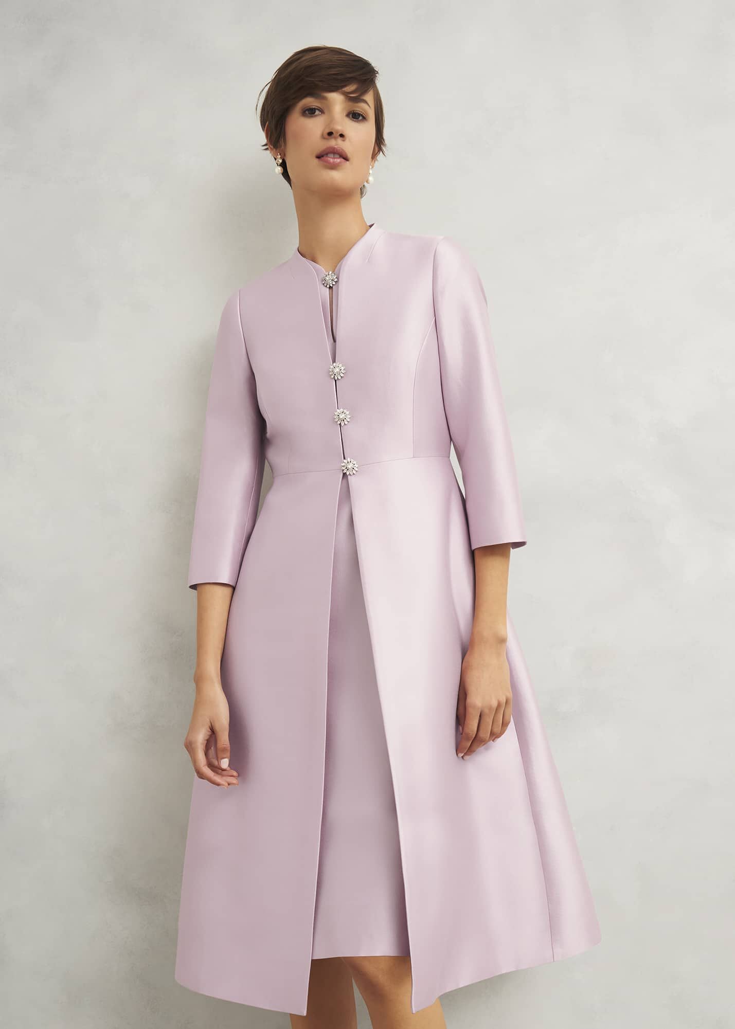 Rhea Wool Silk Coat