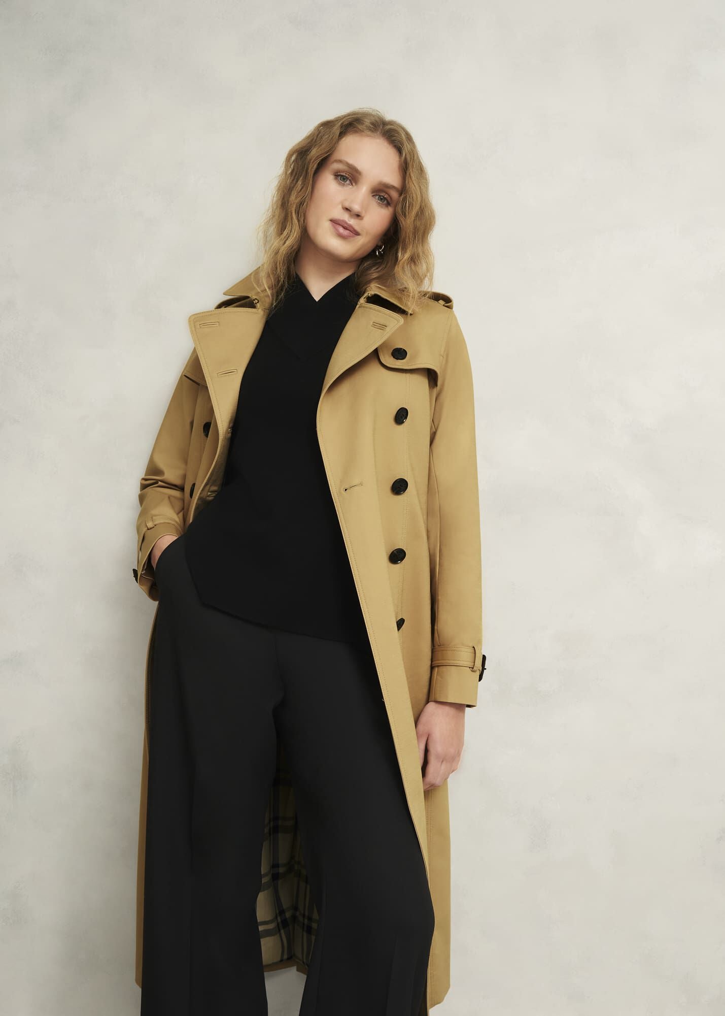 Skylar Shower Resistant Midi Trench