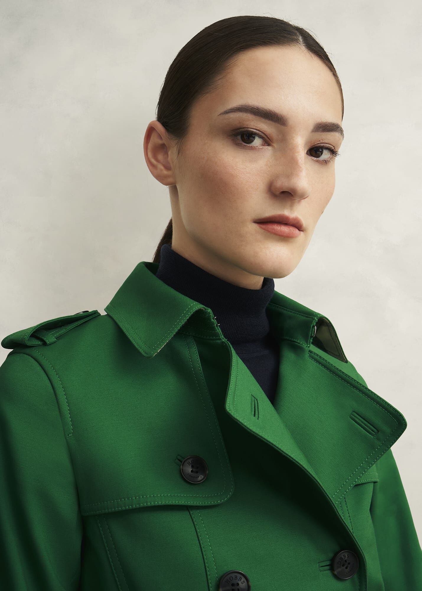 Skylar Shower Resistant Trench Coat
