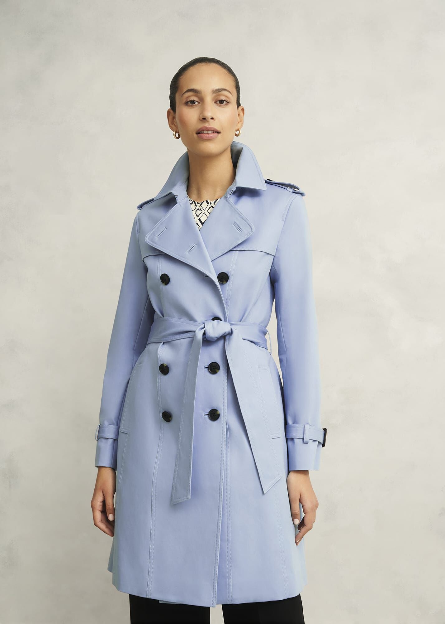 Skylar Shower Resistant Trench Coat
