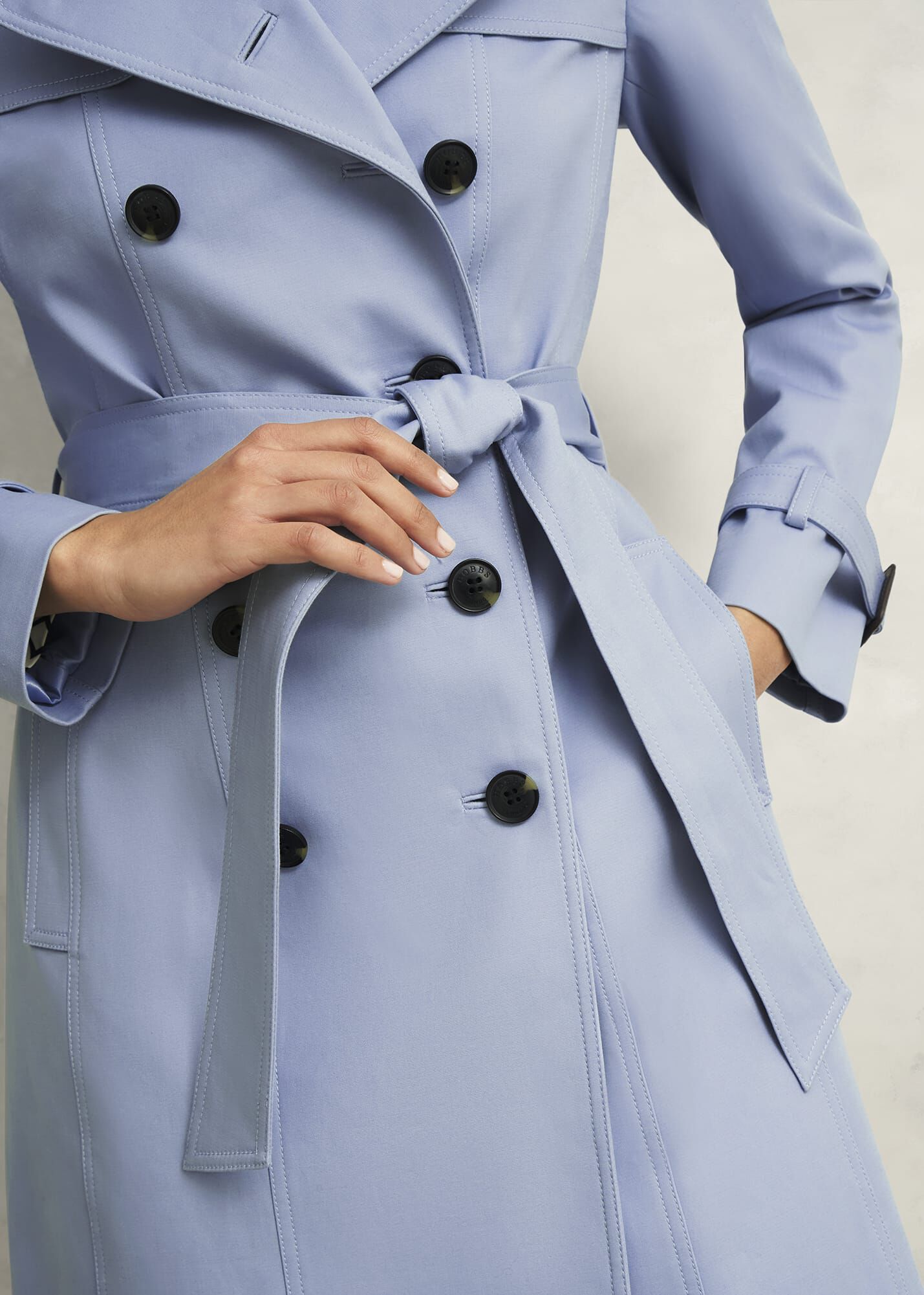 Skylar Shower Resistant Trench Coat