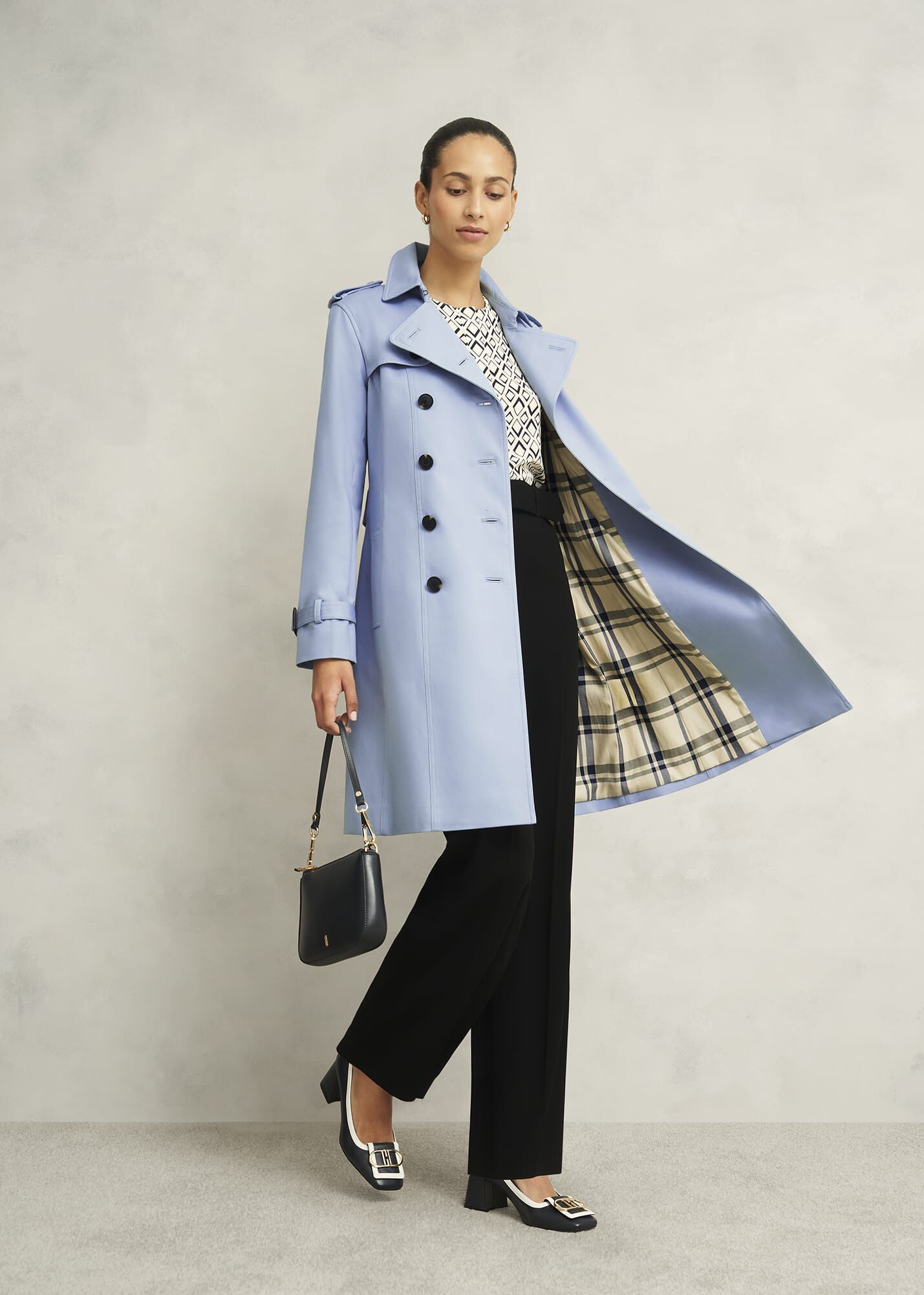 Skylar Shower Resistant Trench Coat