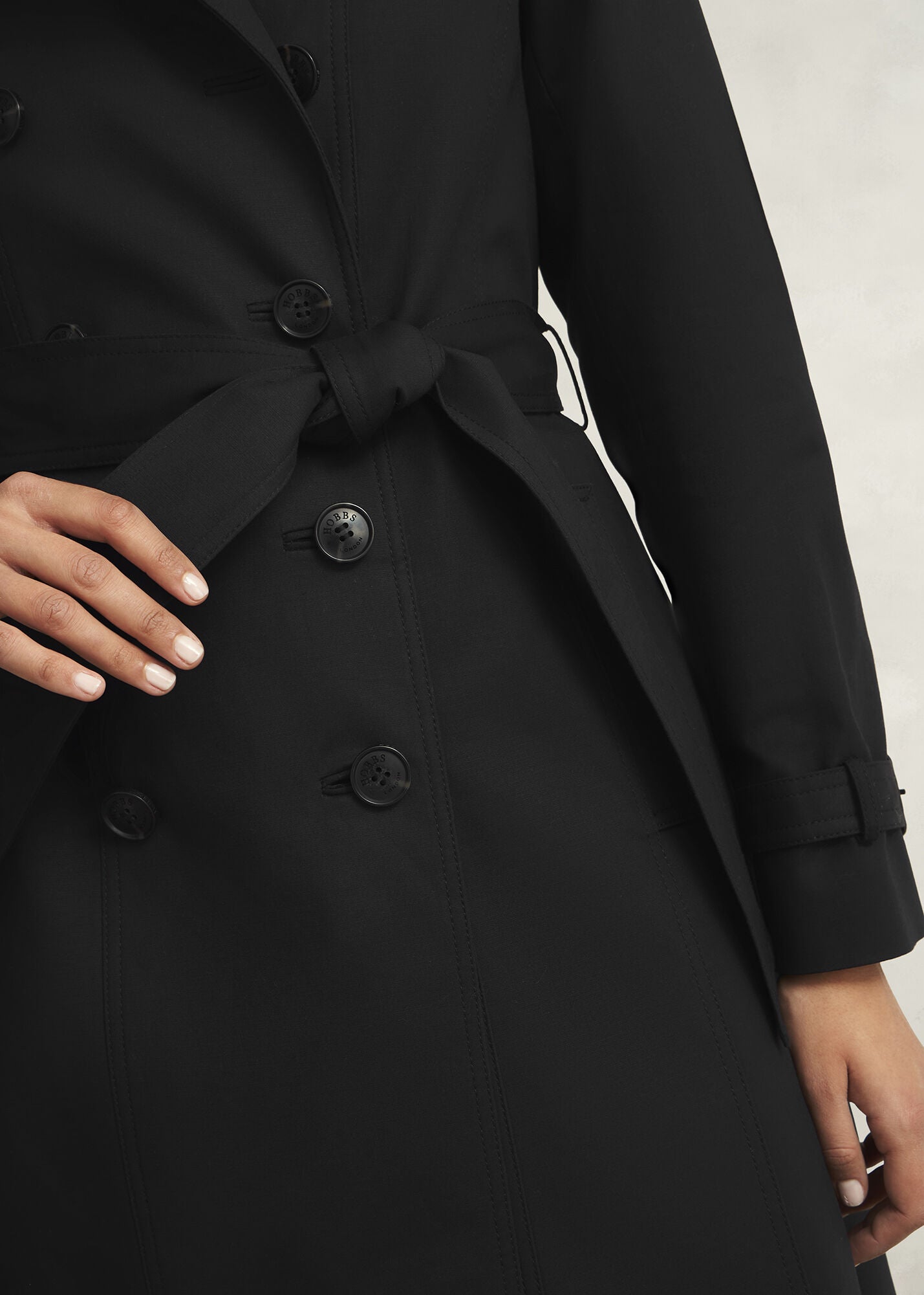 Petite Skylar Shower Resistant Trench Coat