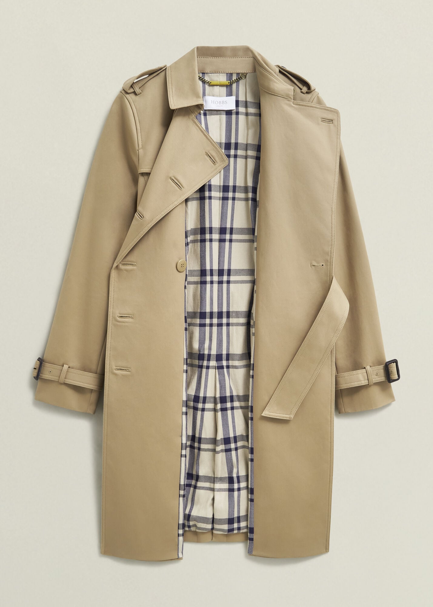 Petite Skylar Shower Resistant Trench Coat