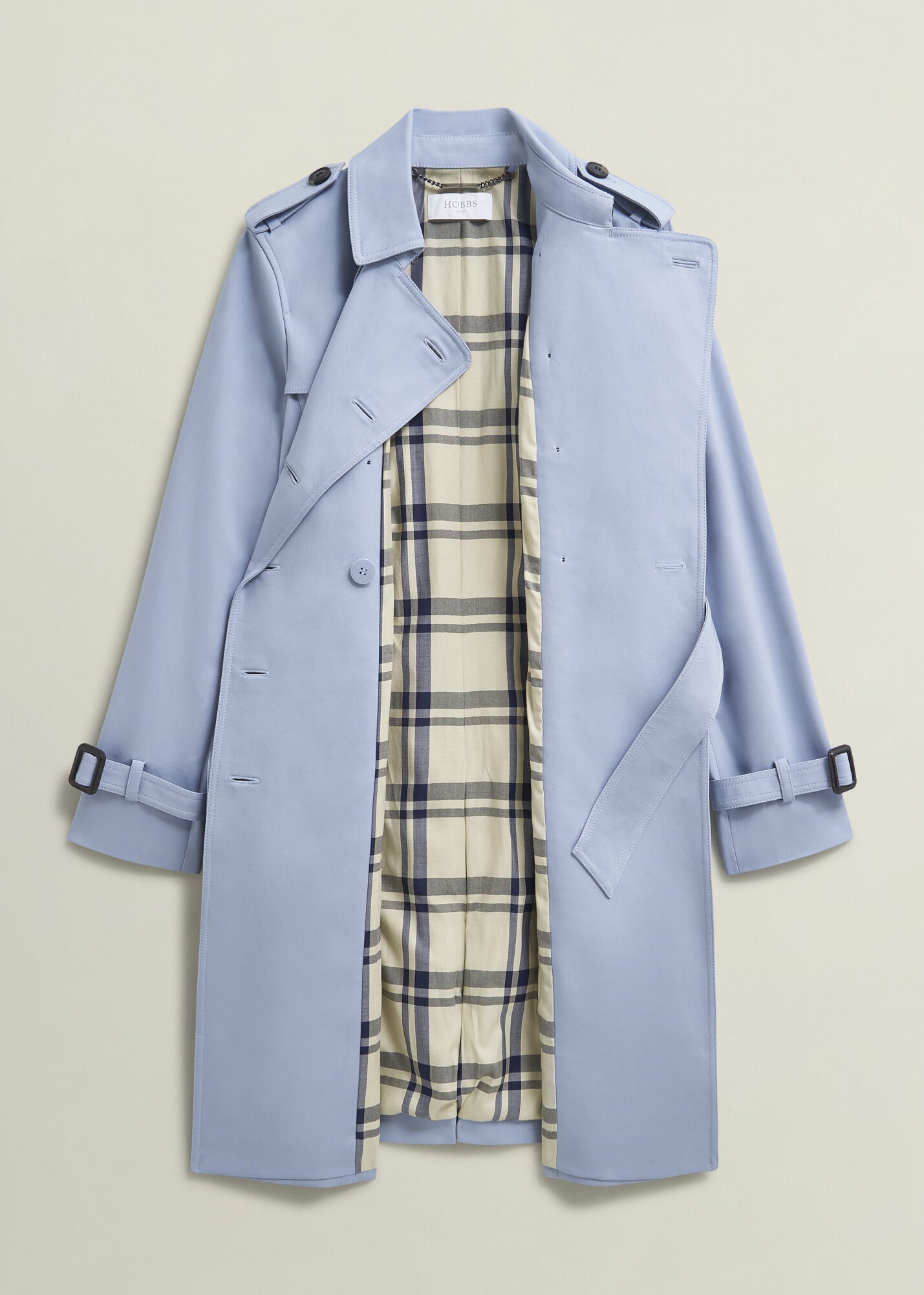 Petite Skylar Shower Resistant Trench Coat