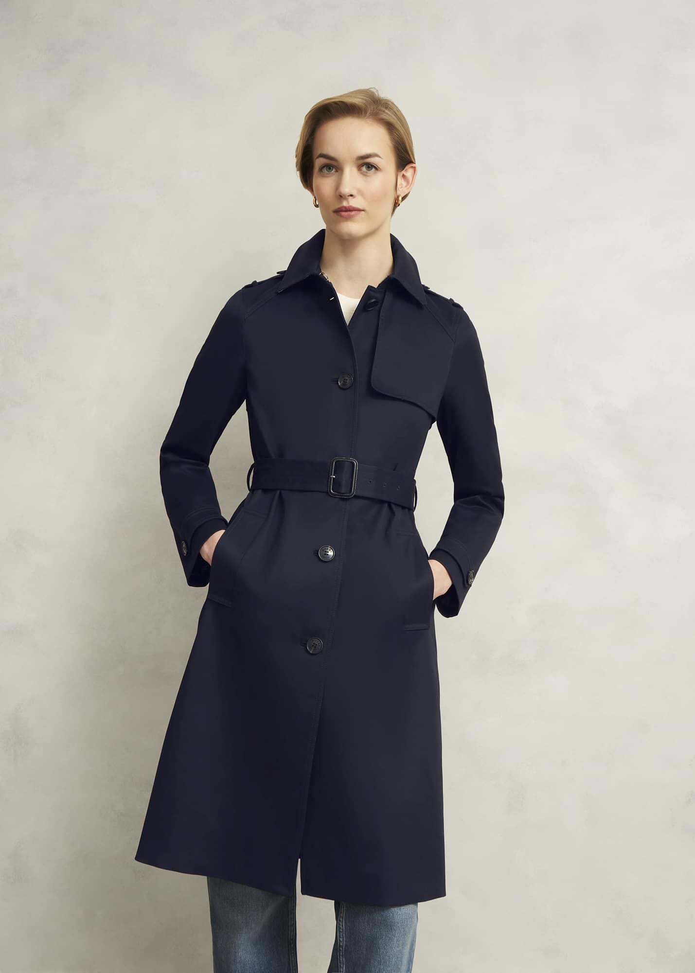 Hallie Shower Resistant Trench