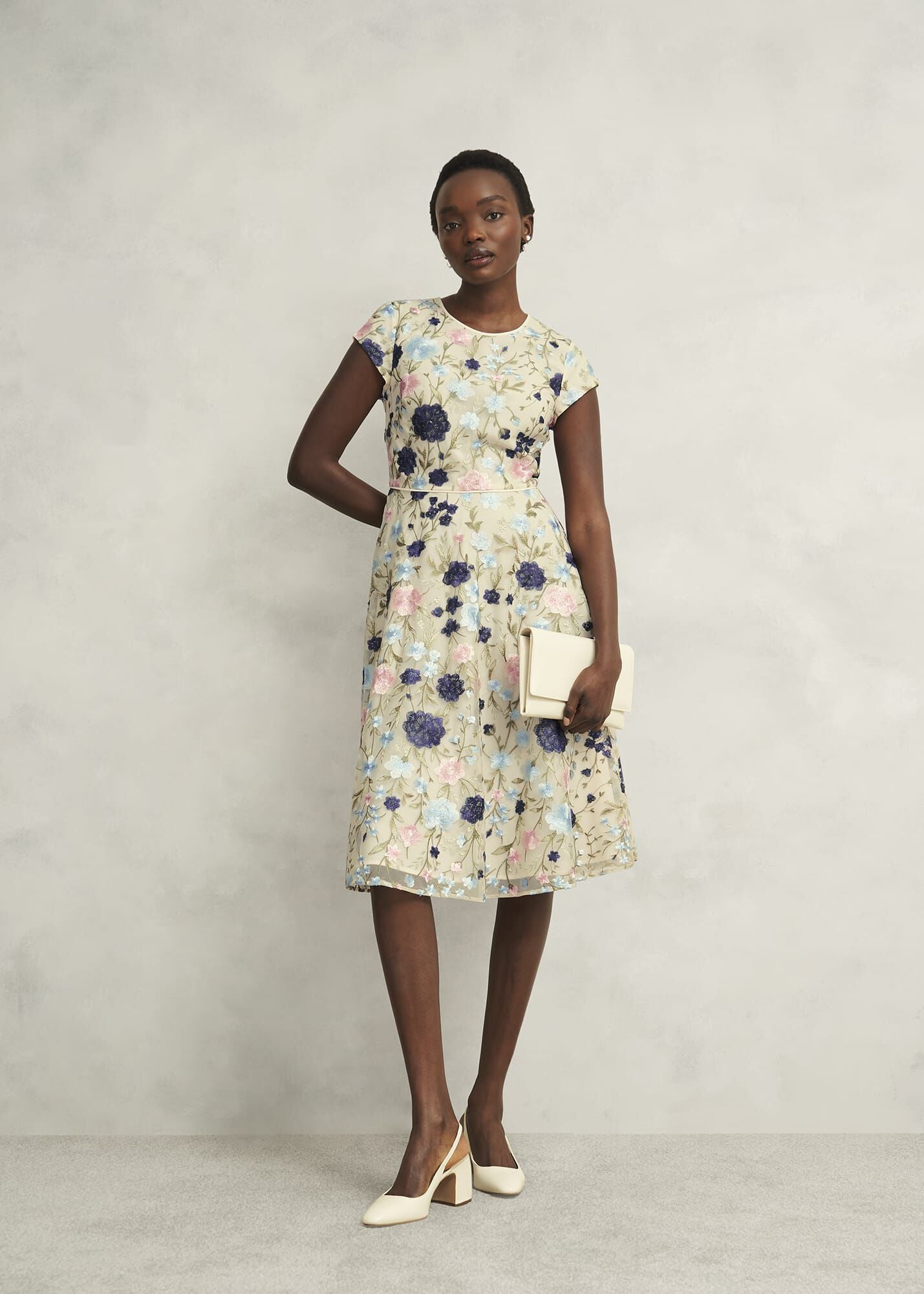 Petite Tia Embroidered Dress