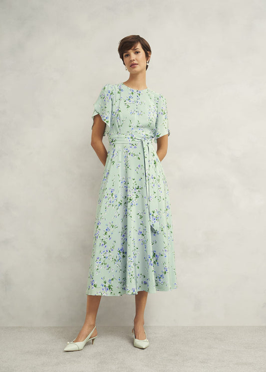 Sophia Silk Belted Dress