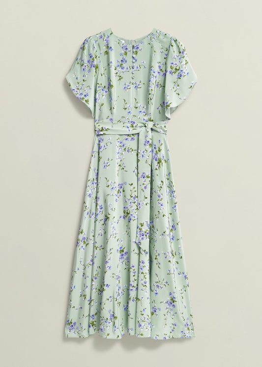 Petite Sophia Silk Belted Dress