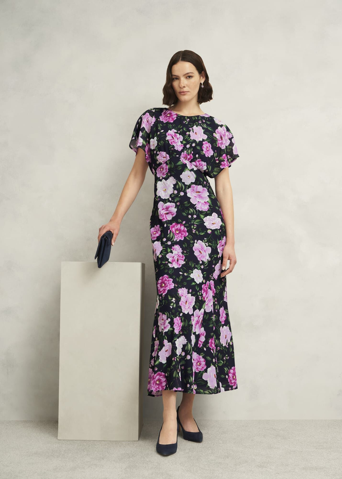 Lalena Sequin Floral Dress