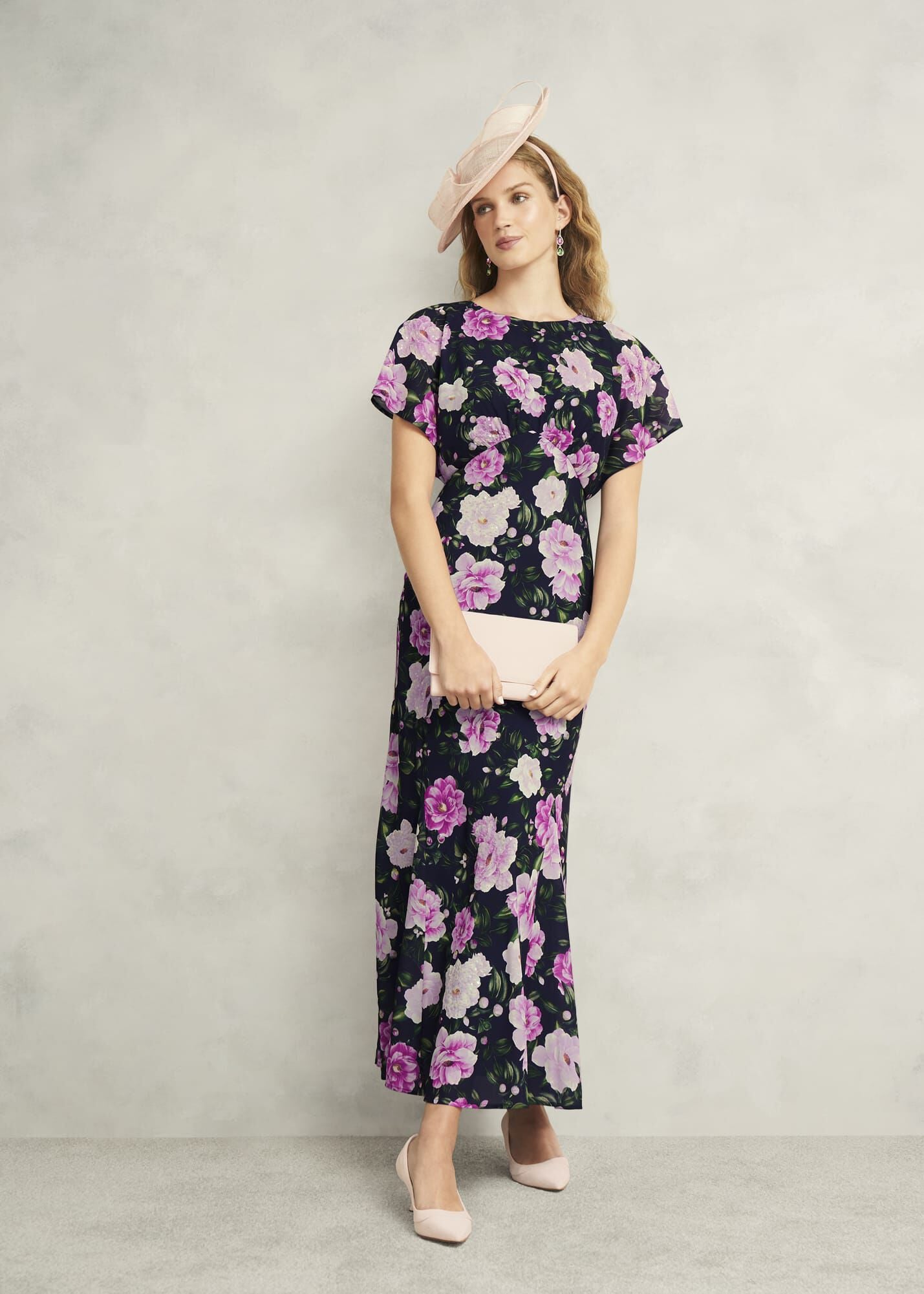 Petite Lalena  Sequin Floral Dress