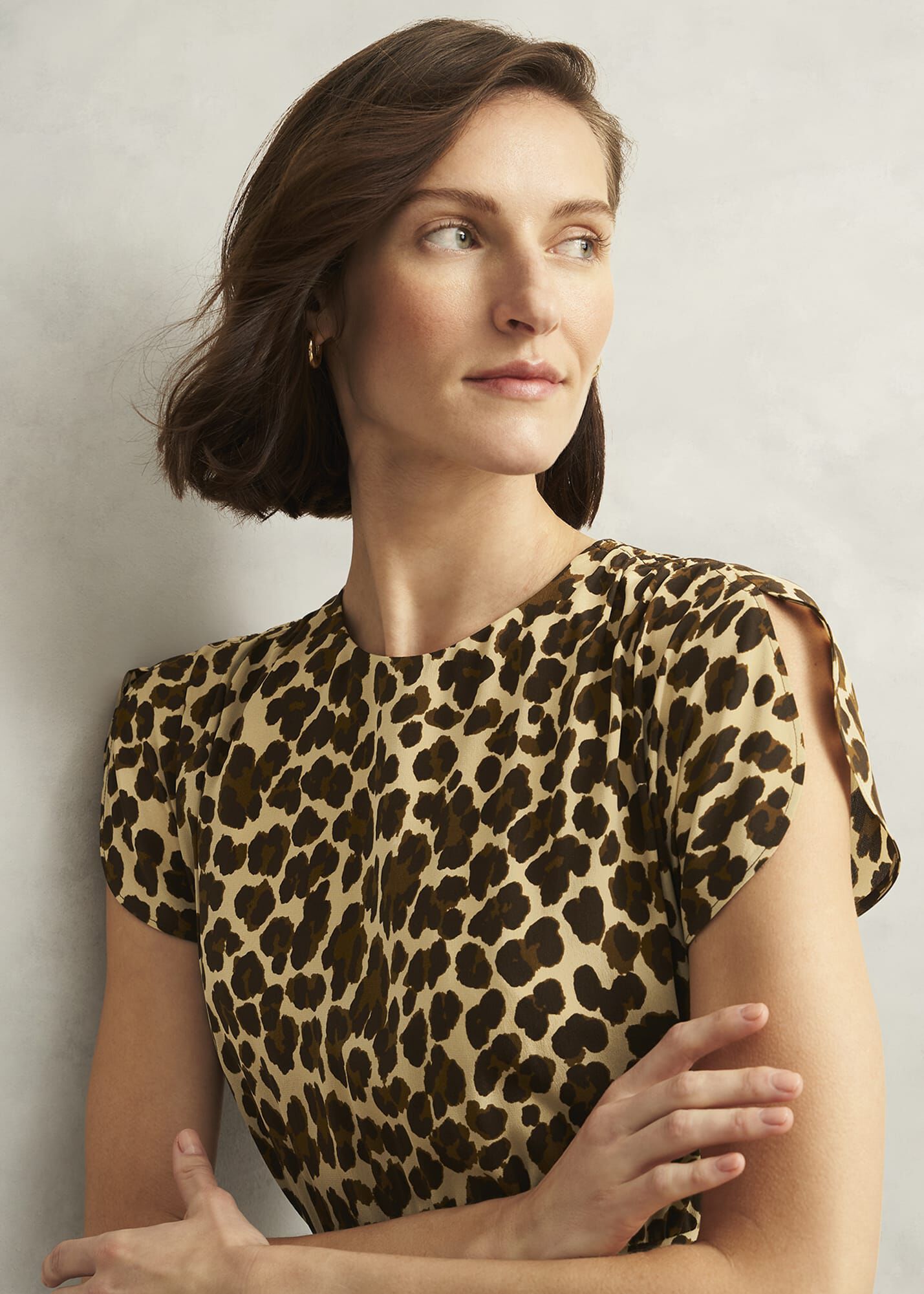Hampton Leopard Silk Dress
