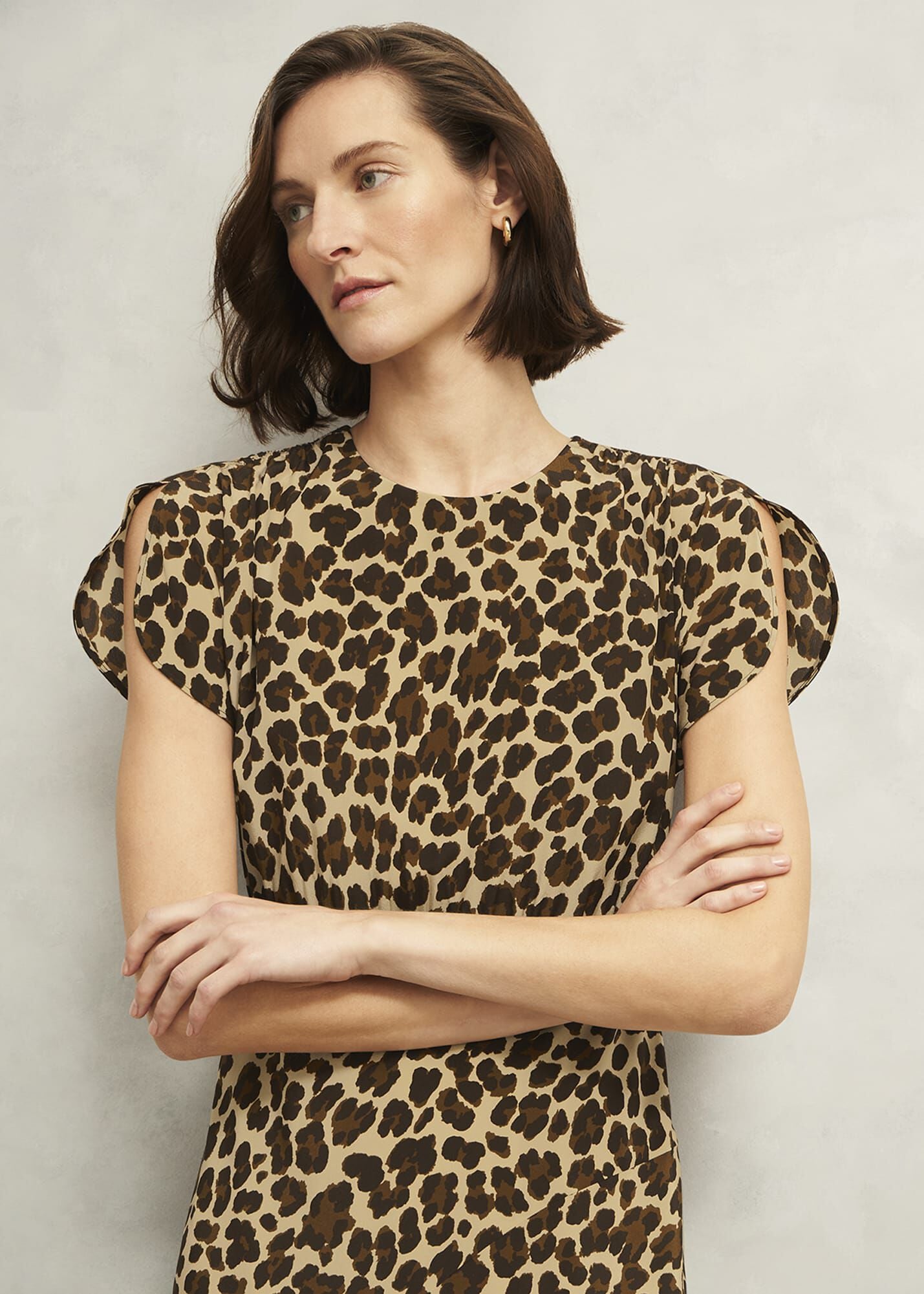 Hampton Leopard Silk Dress