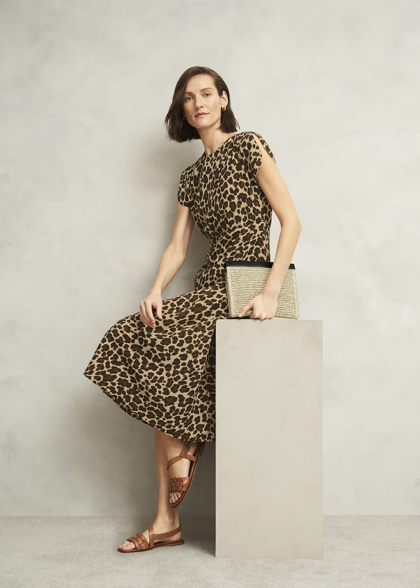 Hampton Leopard Silk Dress