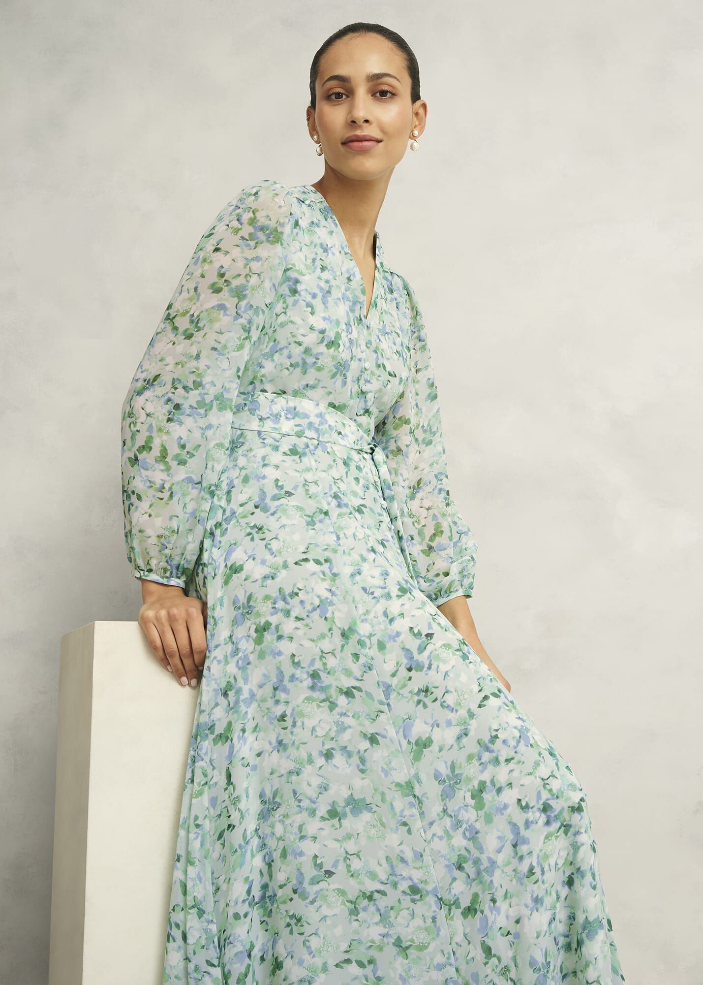 Petite Thea Tie Belted Dress