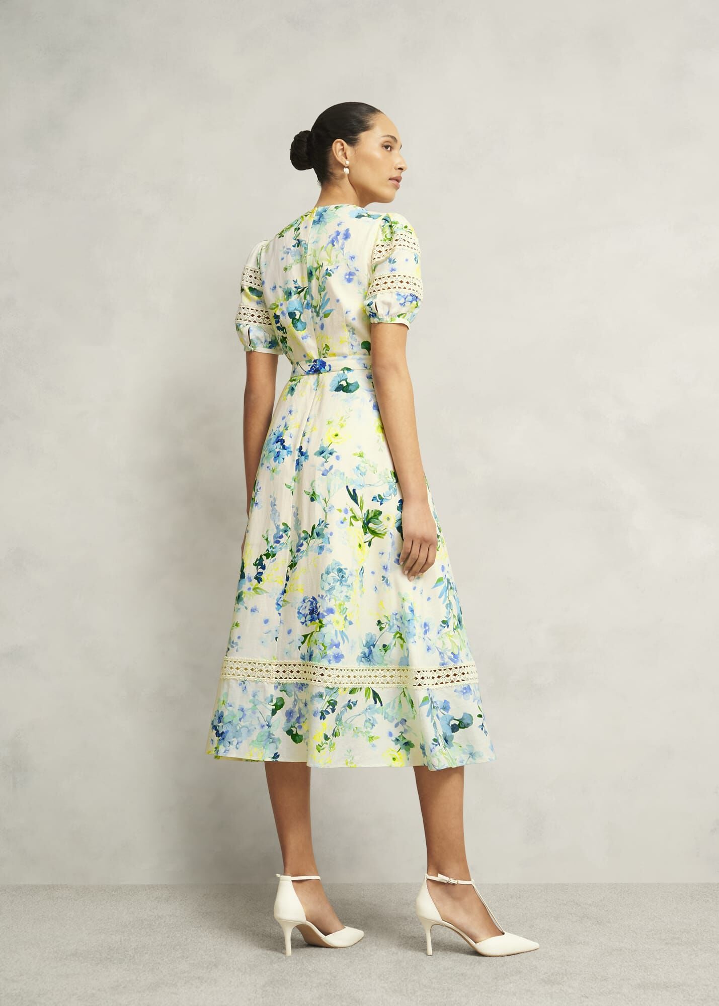 Winnie Floral Linen Dress