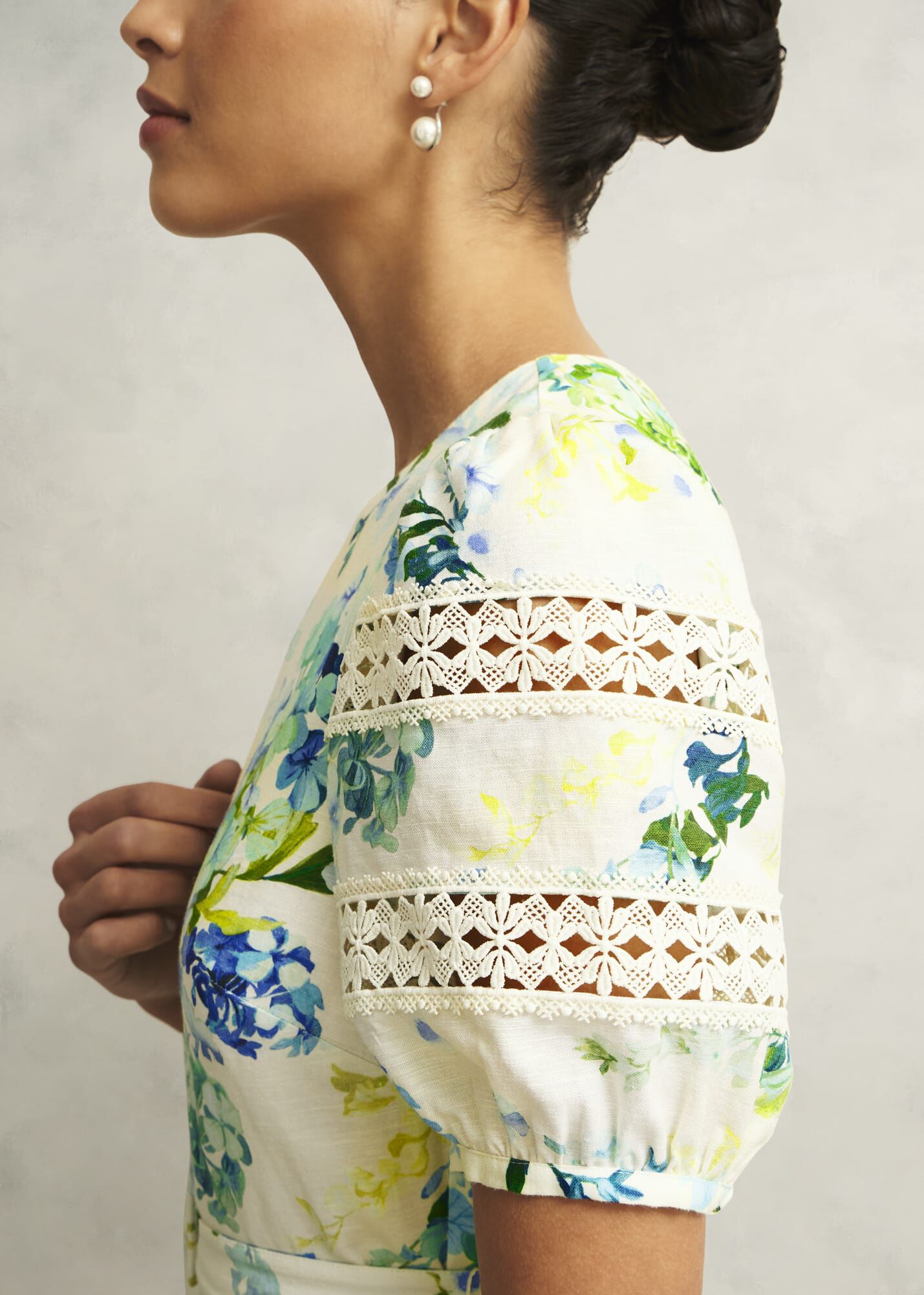 Winnie Floral Linen Dress