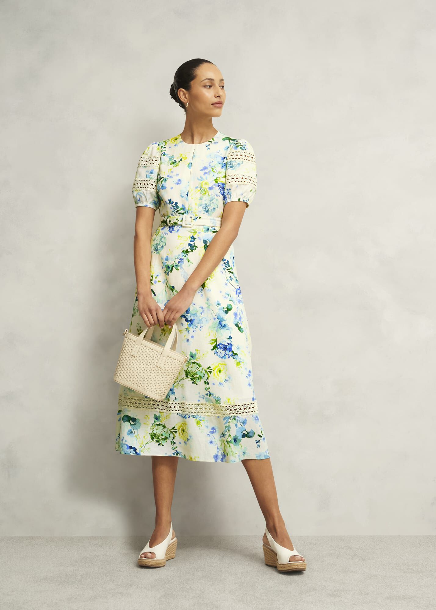 Winnie Floral Linen Dress